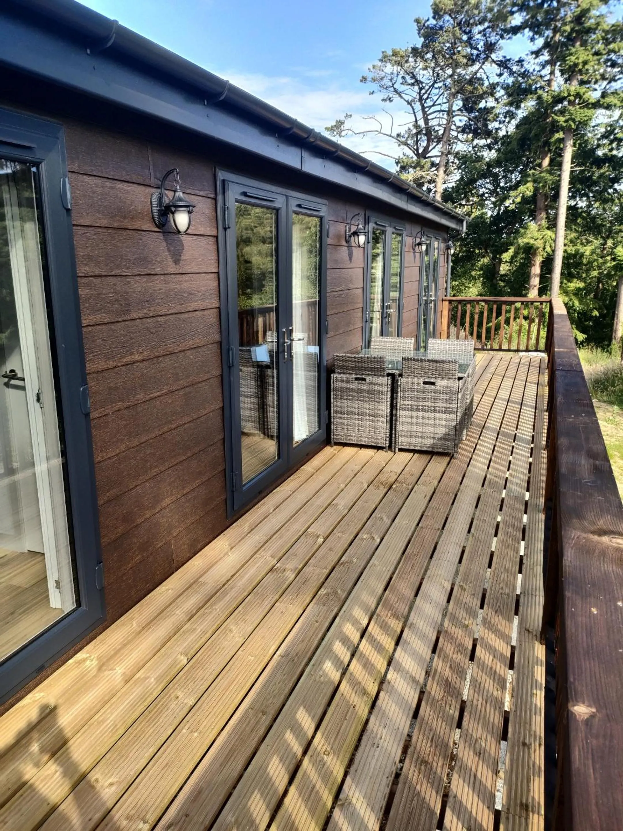 Balcony/Terrace in Great Trethew Hotel - Self Catering Lodges - Bar & Restaurant