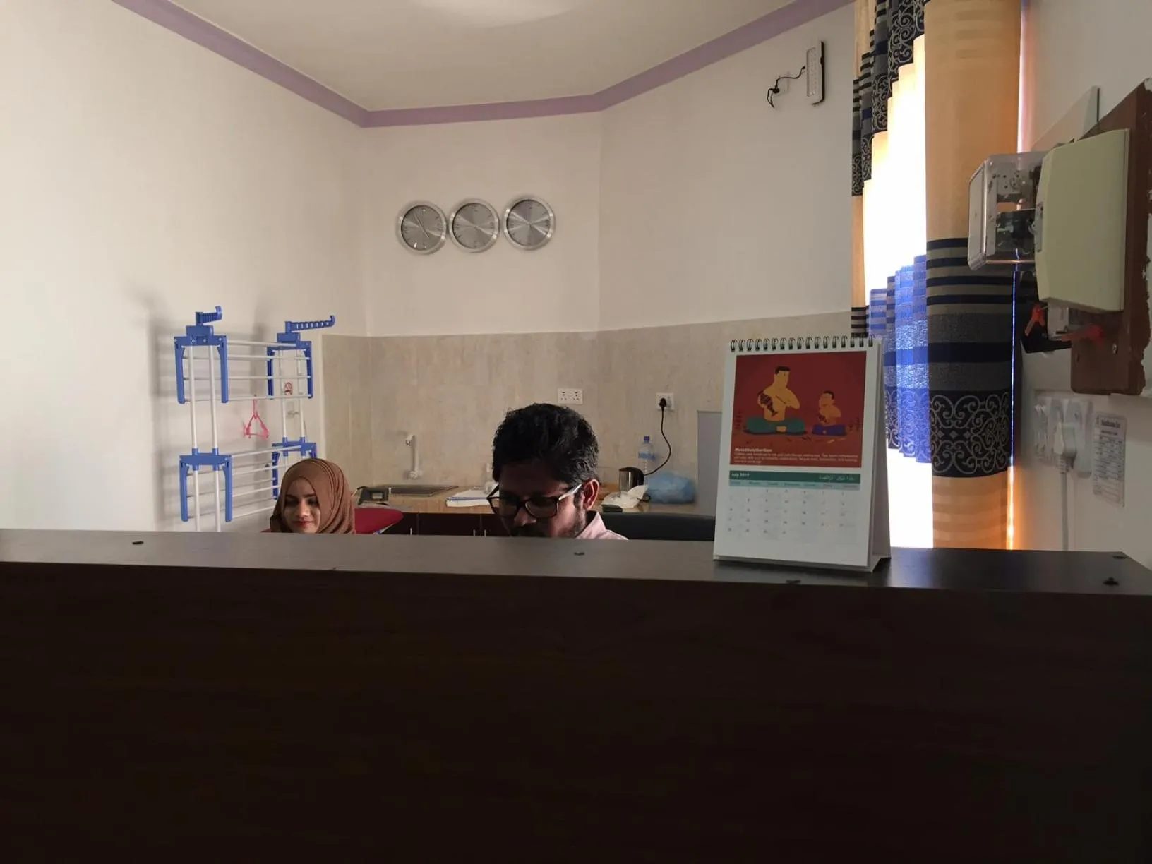 Seating area in Moodhumaa Inn