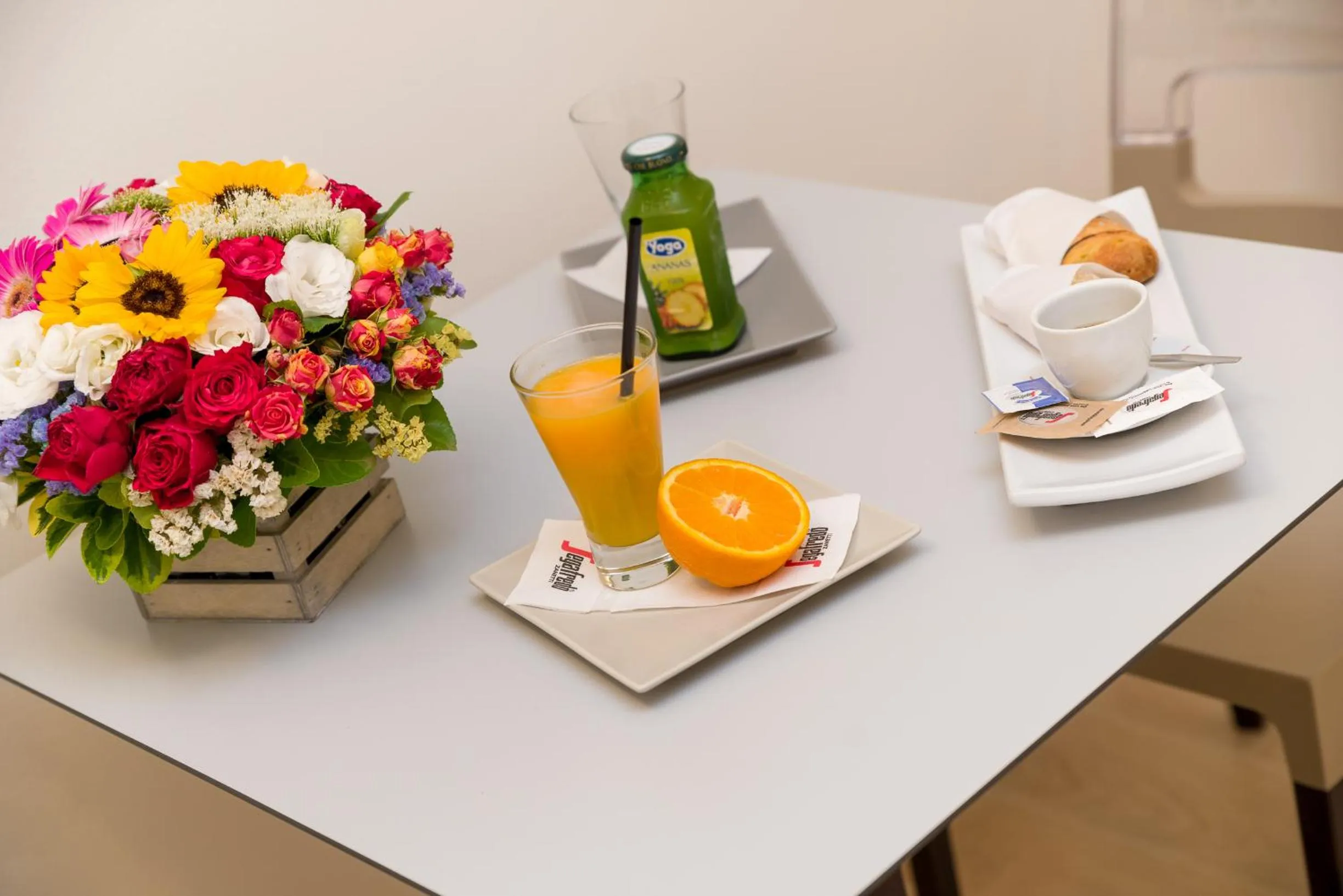 Italian breakfast in kamilia guestrooms