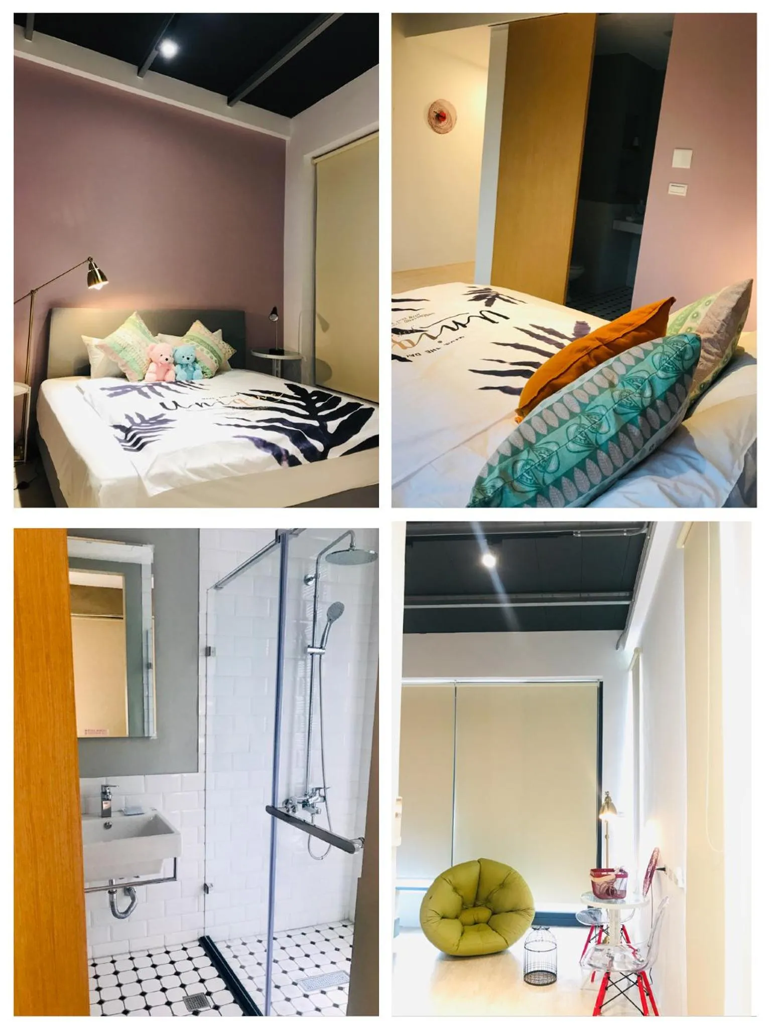 Bed in 依山村驛Yishan Village