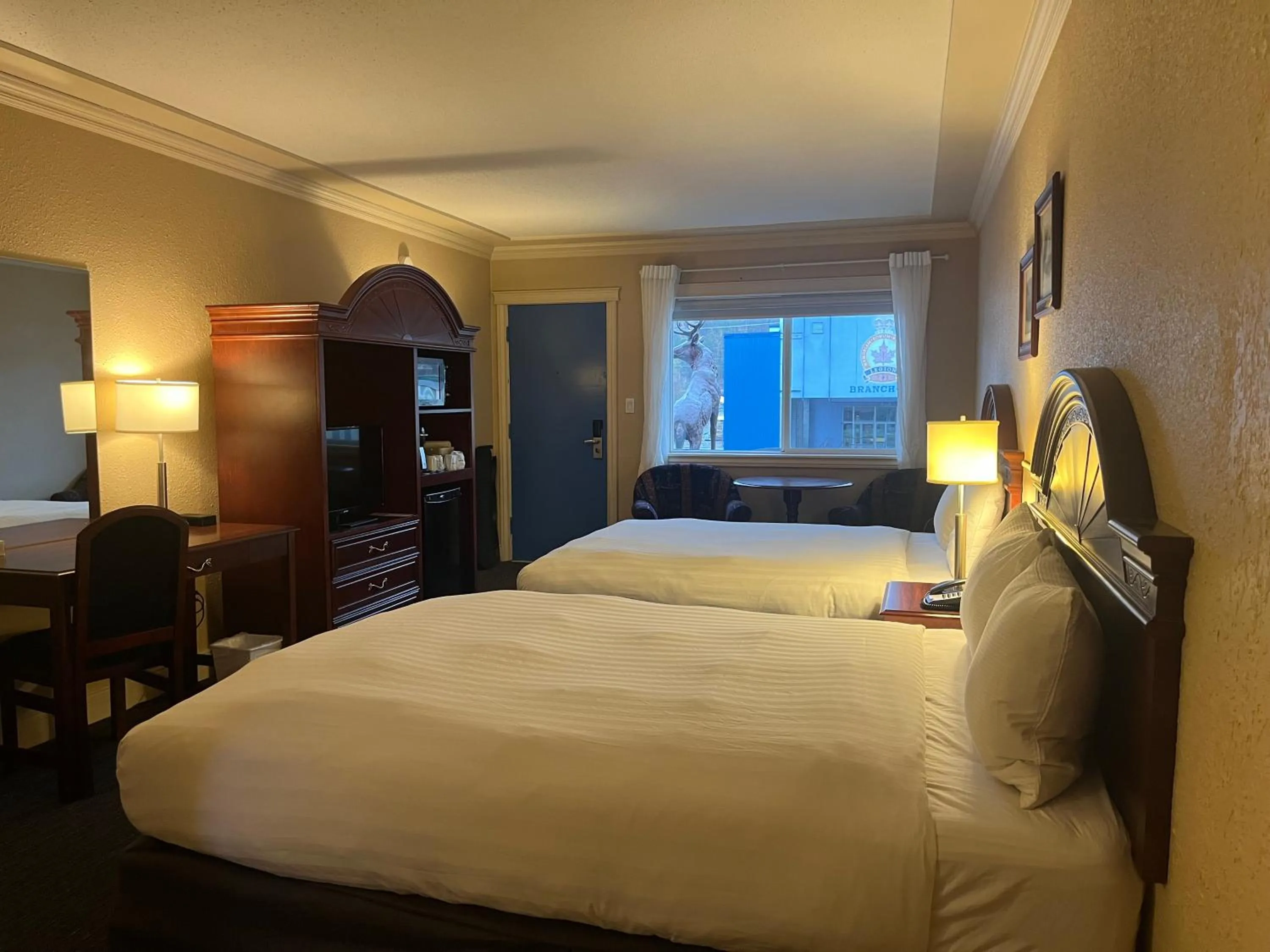 Bed in Revelstoke Lodge