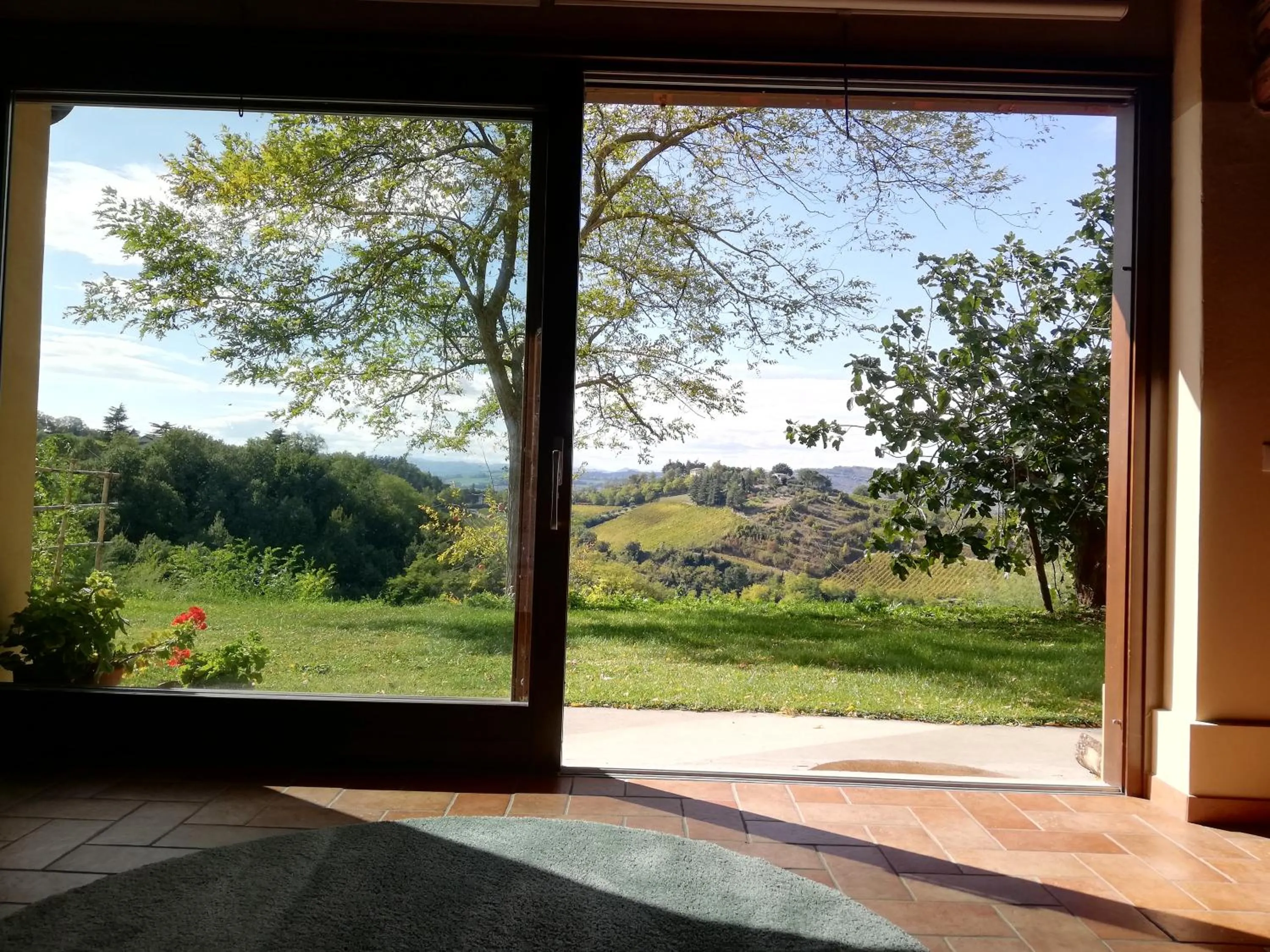 Garden view in Casa delle ginestre