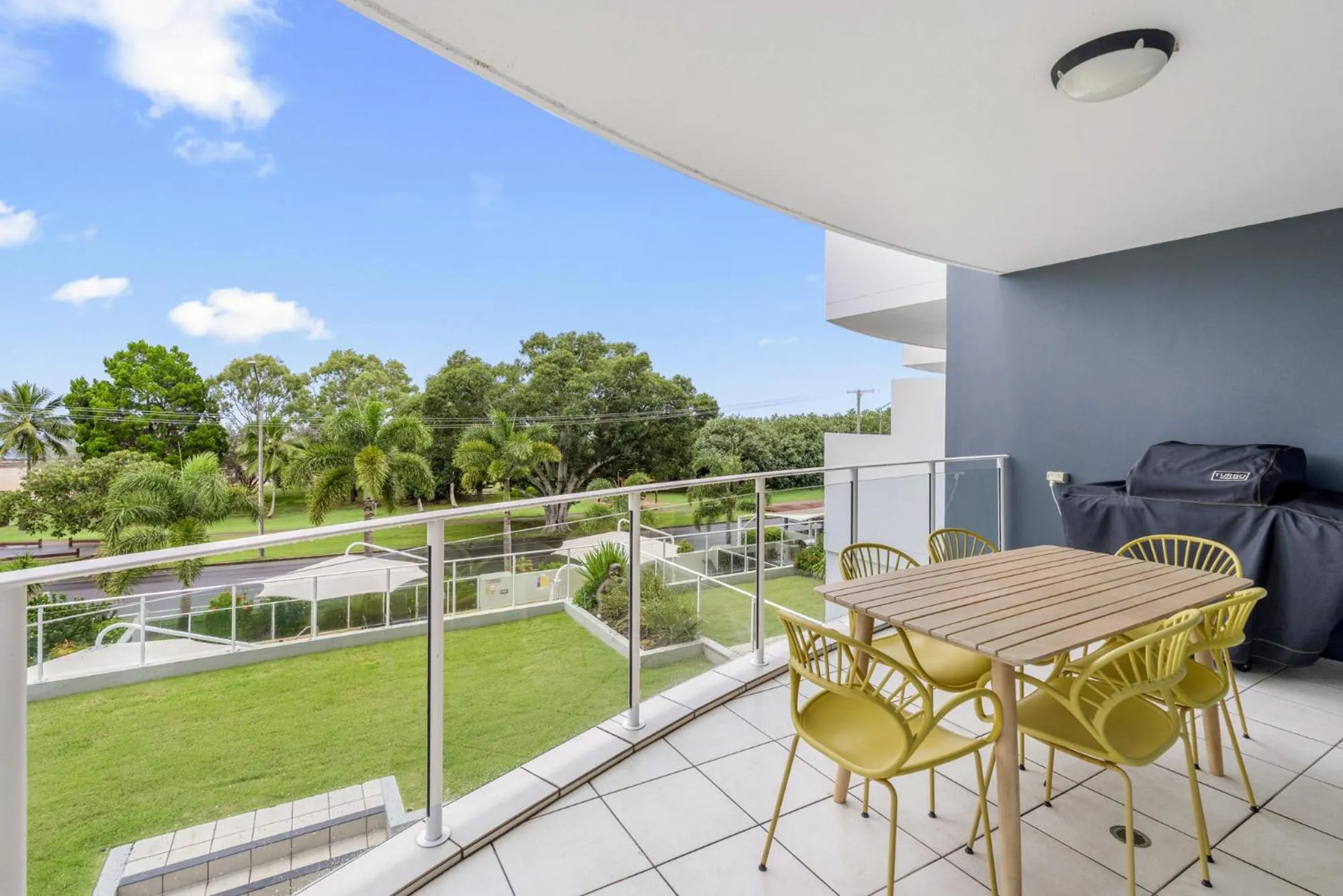 Patio in Tingeera Beachfront Apartments