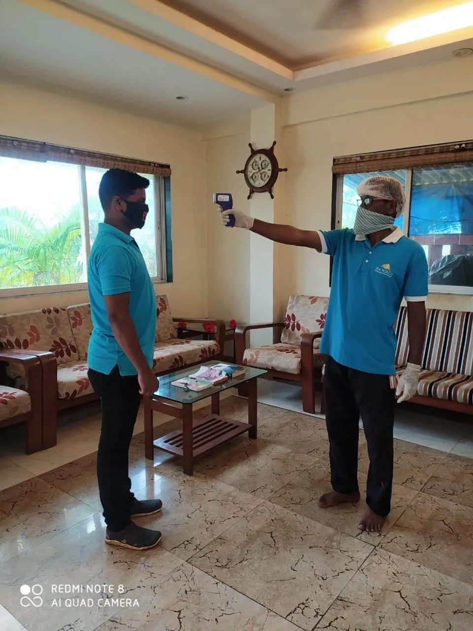 Staff in Sea Winds Hotel, Guhagar