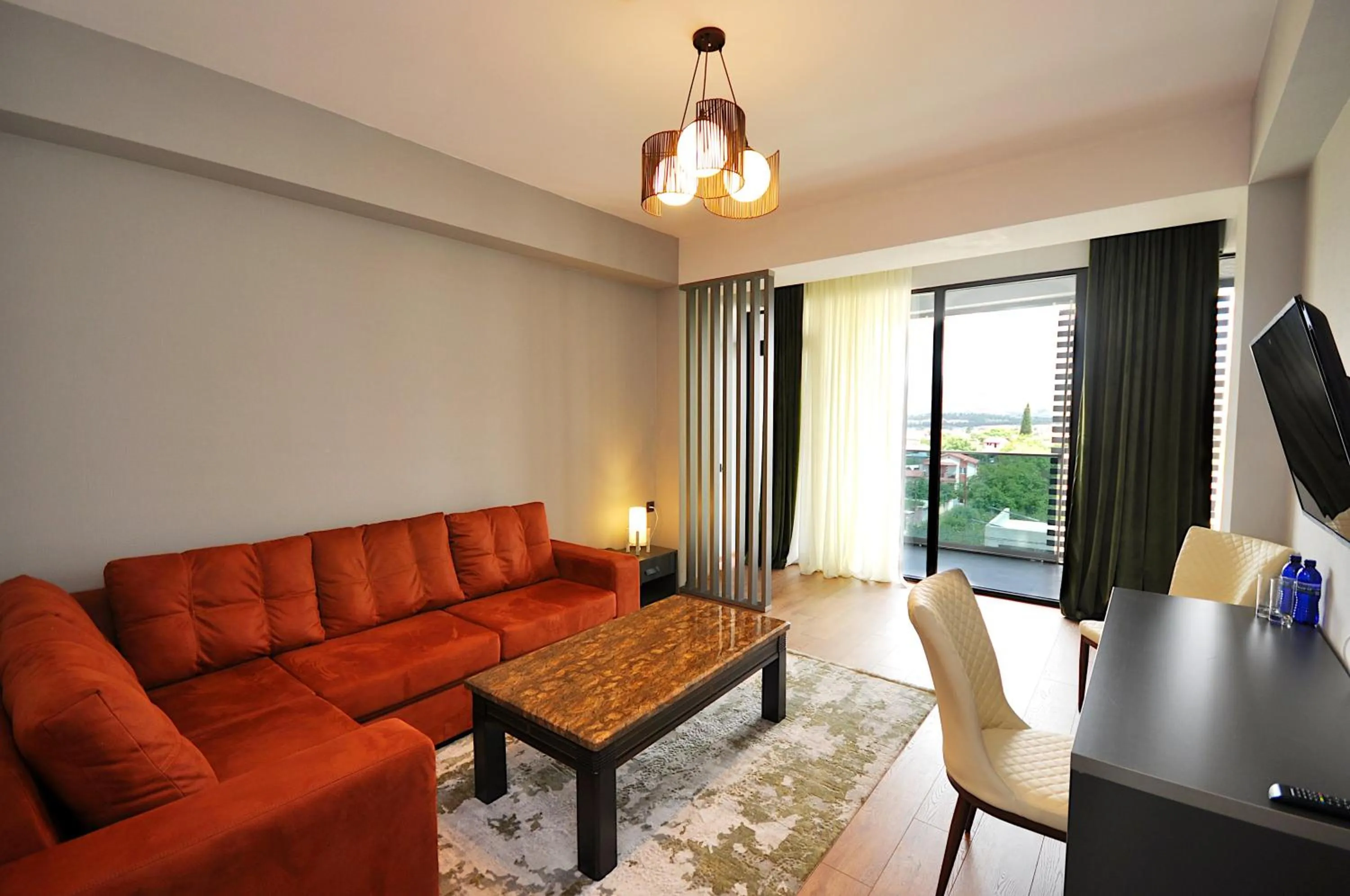 Seating area in Jazz Hotel