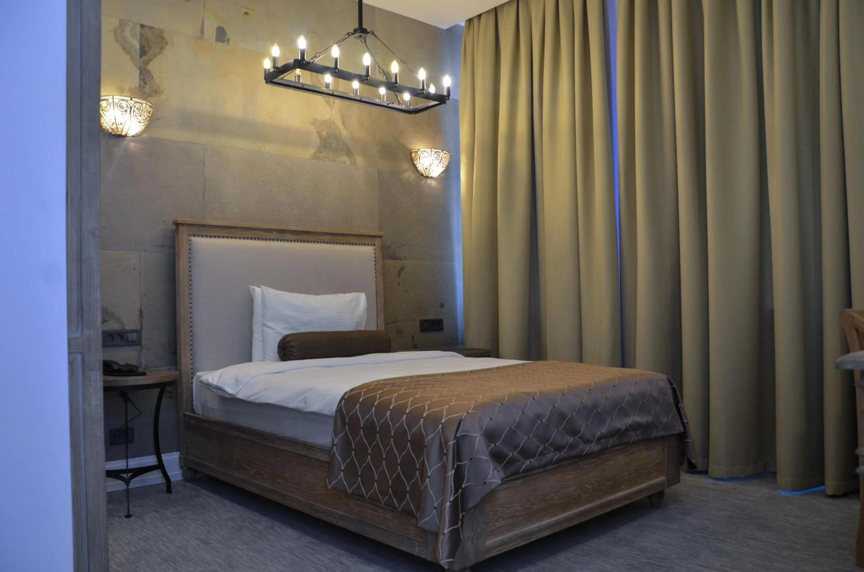 Bed in Shirvanshah Hotel