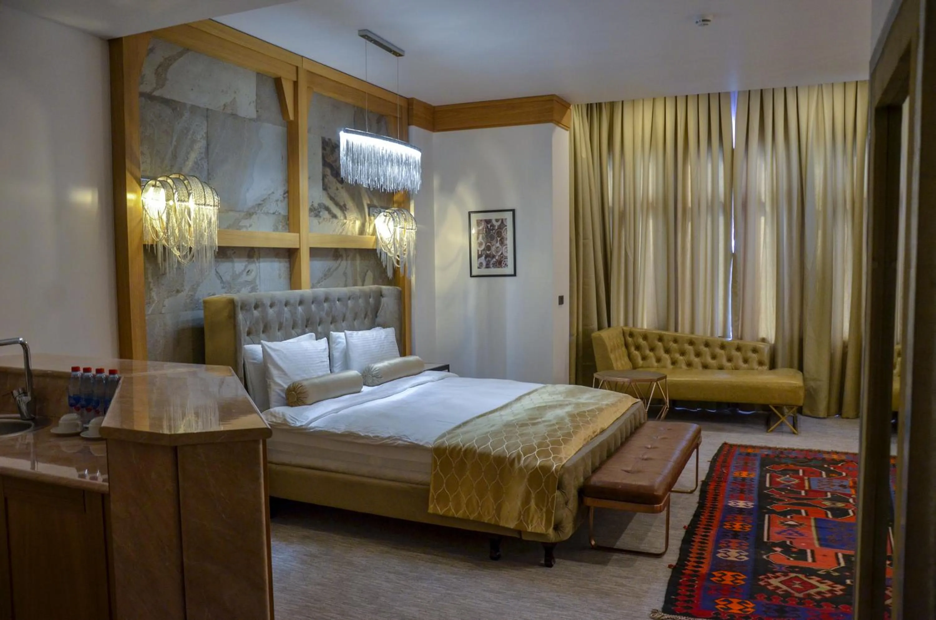 Bed in Shirvanshah Hotel