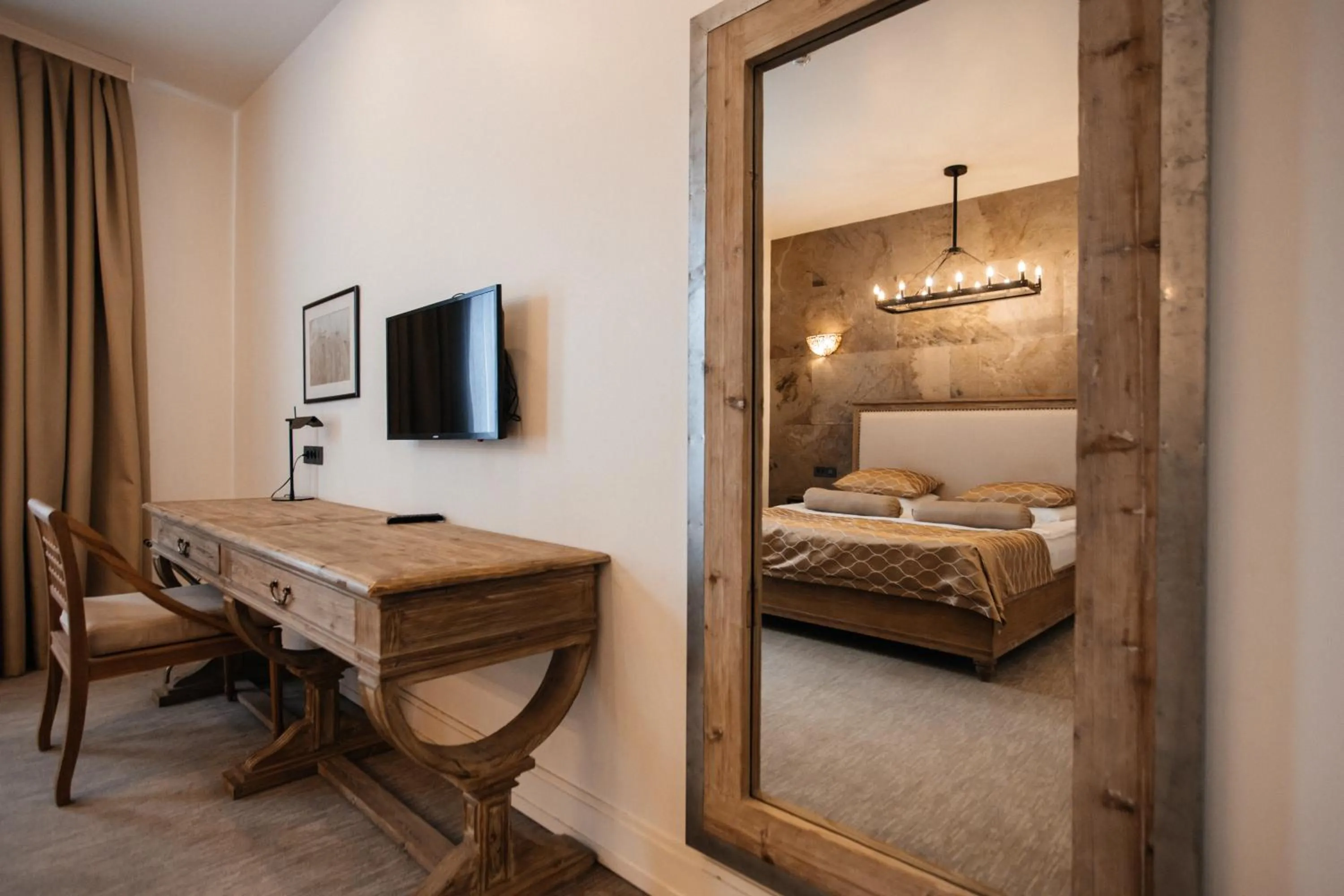 Bed in Shirvanshah Hotel