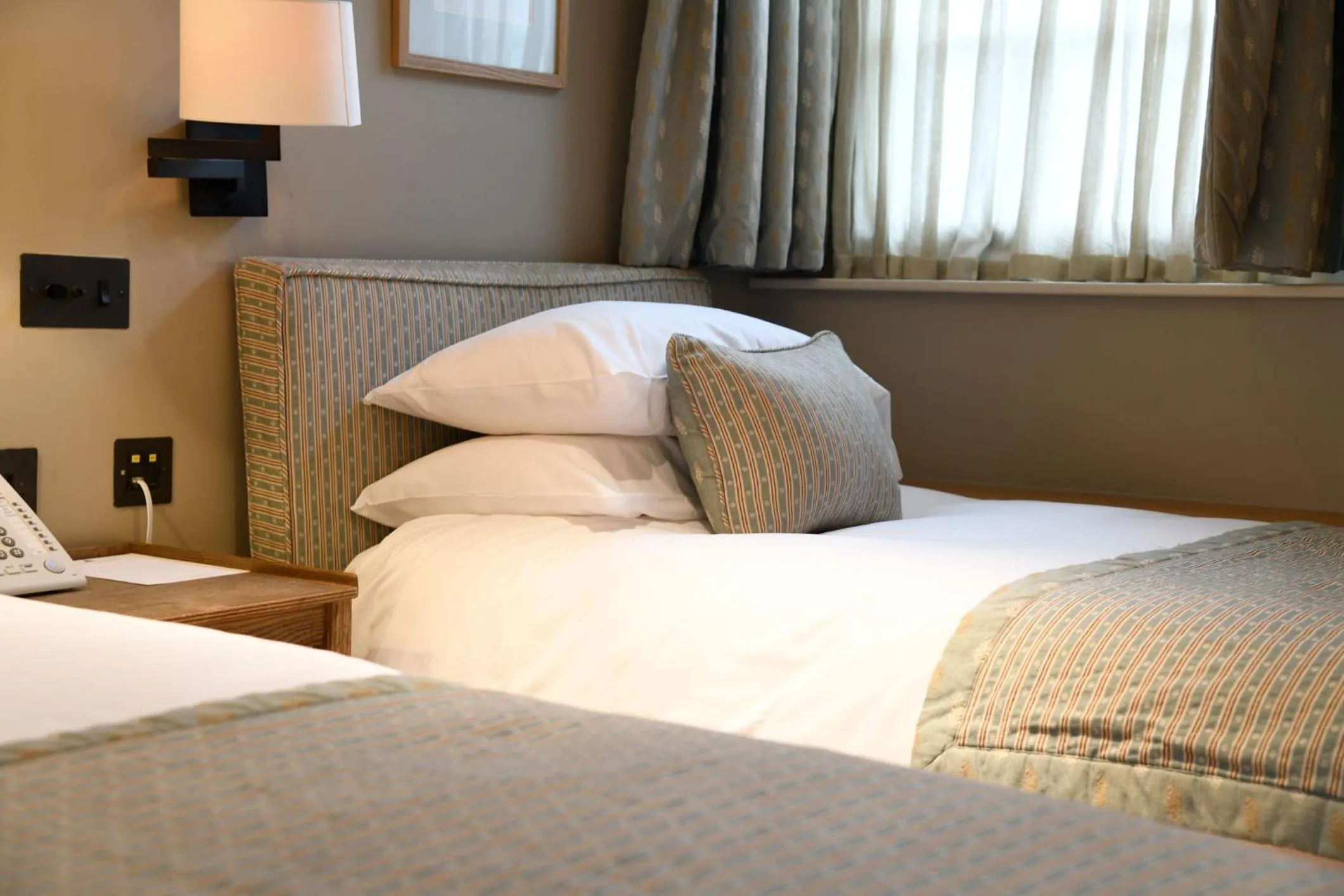 Bed in The Bell at Ramsbury