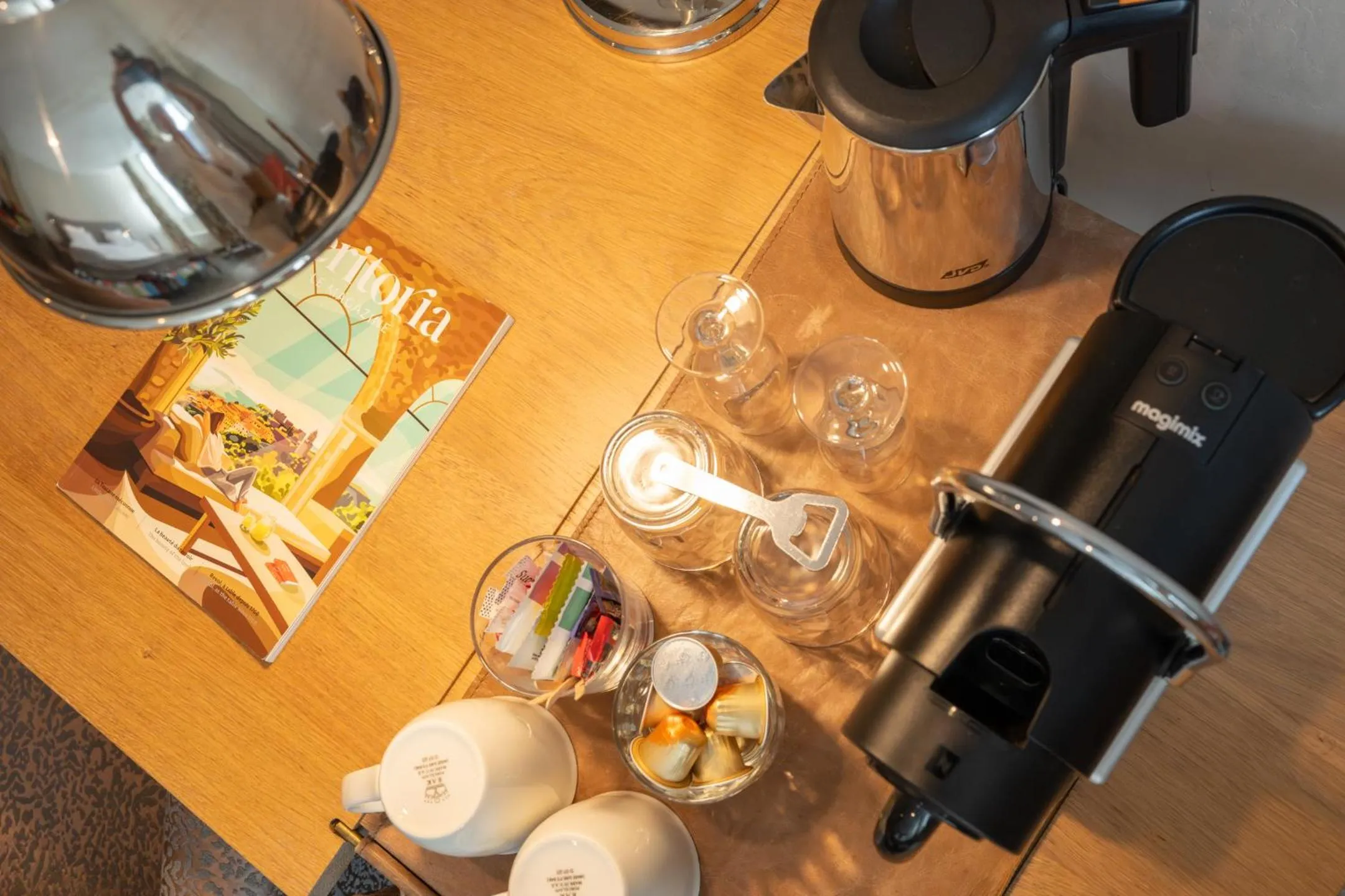 Coffee/tea facilities in Hotel Beaucour