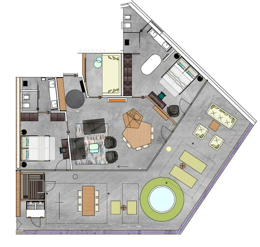 Floor plan in Lindenhof Pure Luxury & Spa DolceVita Resort