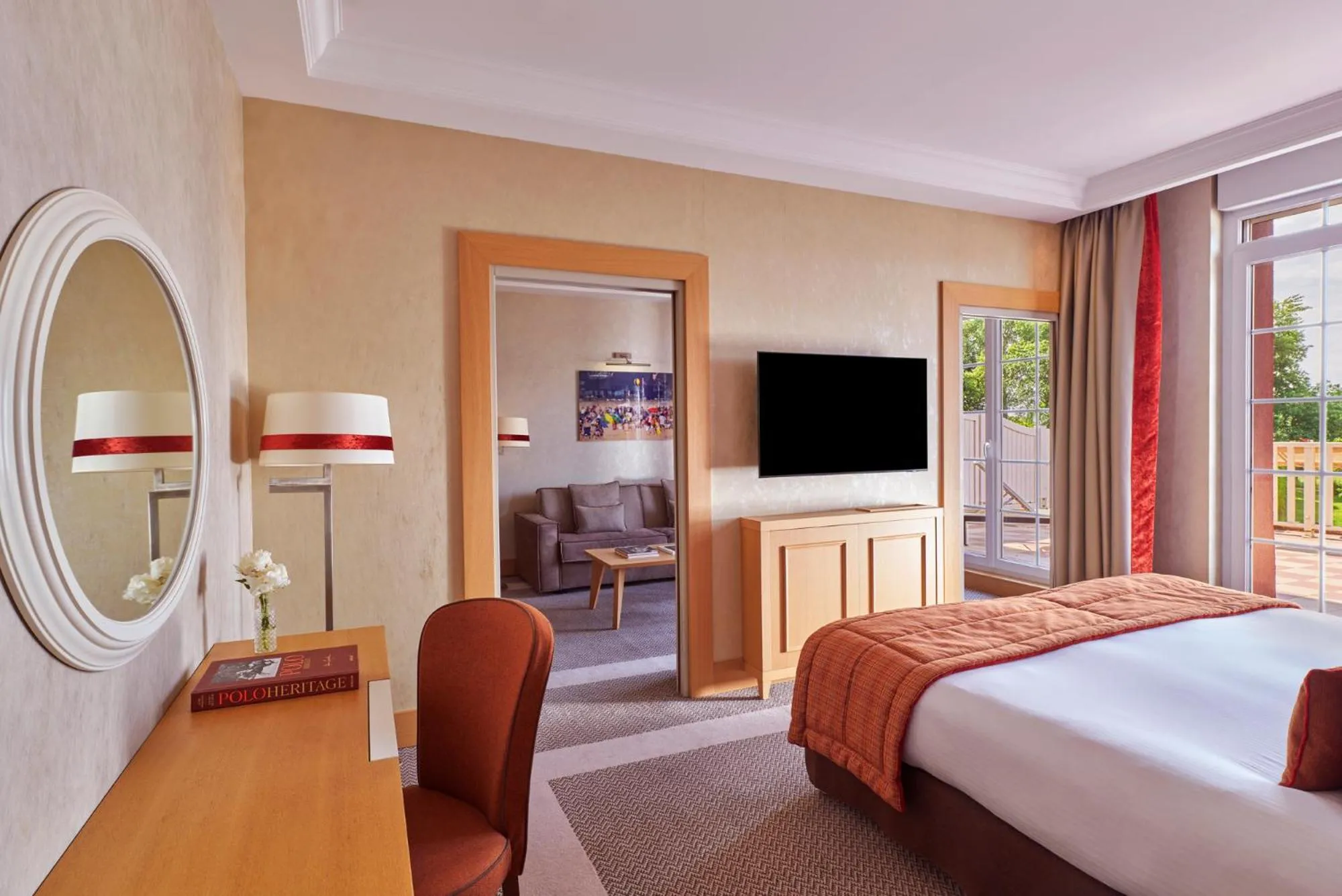 Bedroom, Bed in Hôtel Barrière L'Hôtel du Golf