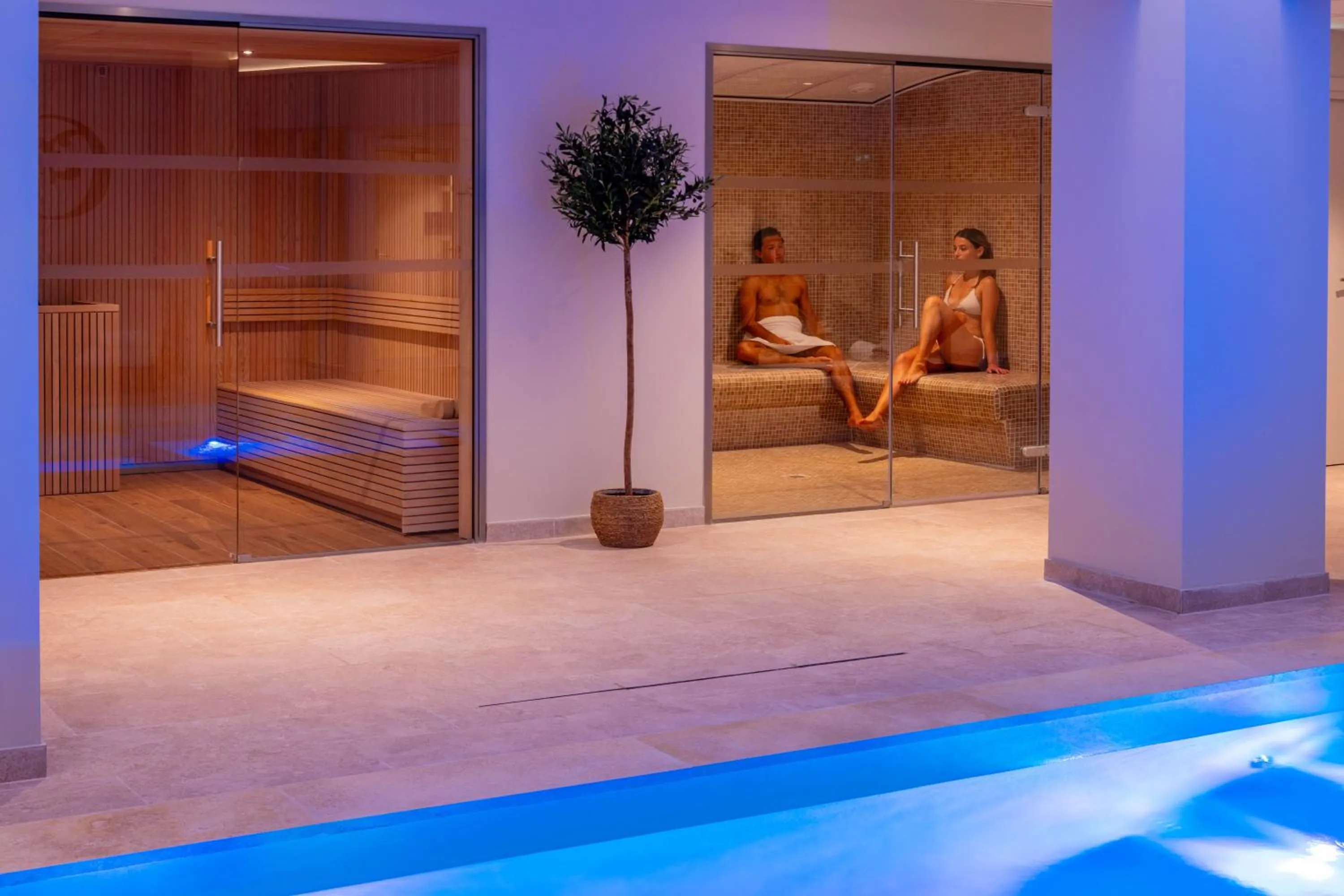 Sauna in Garrigae Domaine de l'Esterel - piscine & SPA Cinq Mondes
