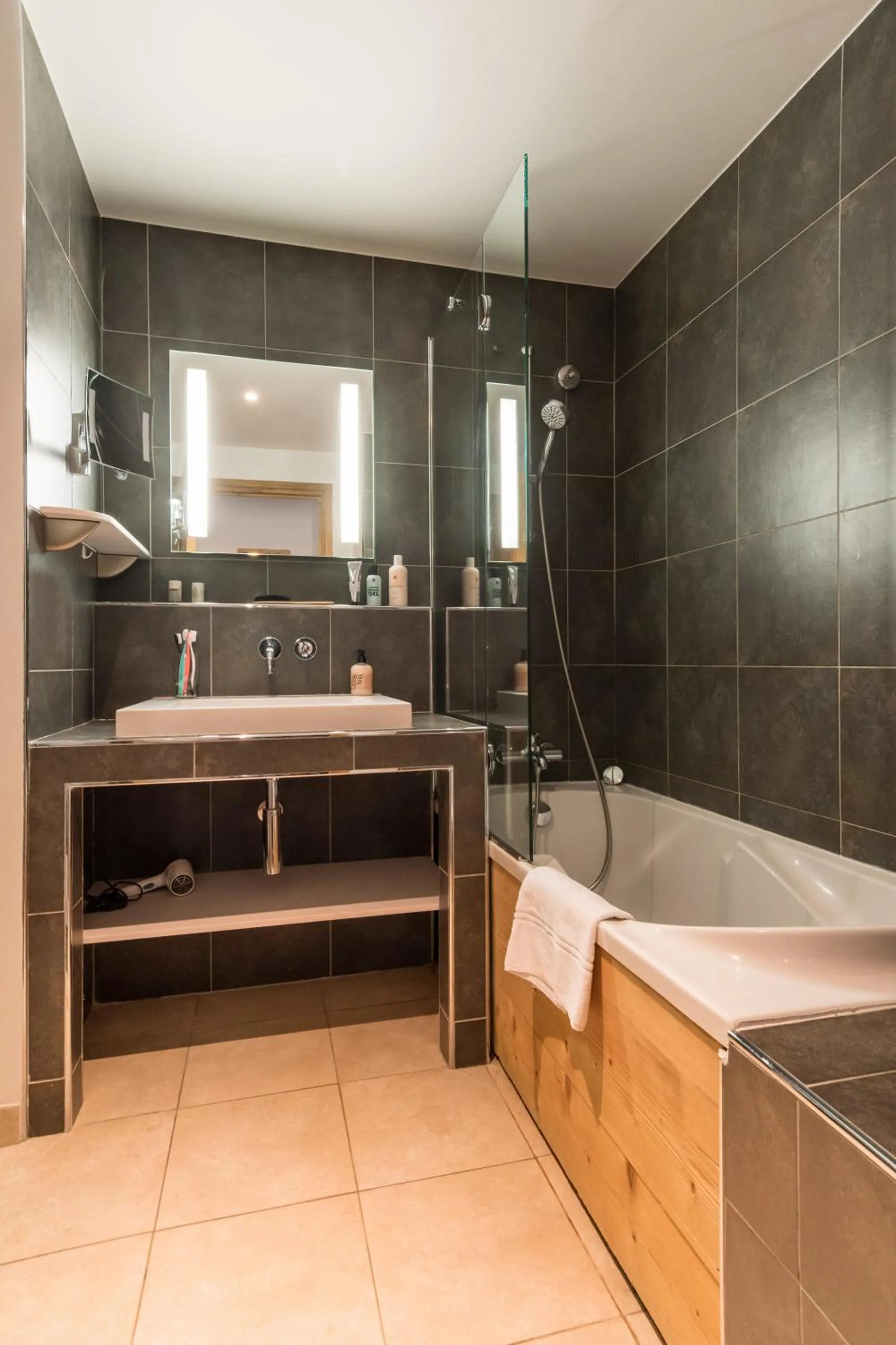 Bathroom in Résidence Pierre & Vacances Premium Les Chalets du Forum