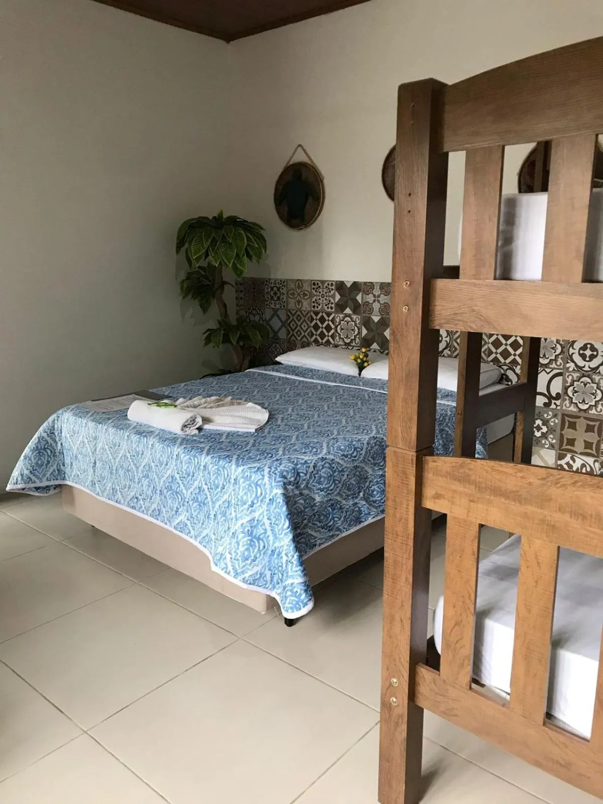 Bed in Pousada Armação das Baleias