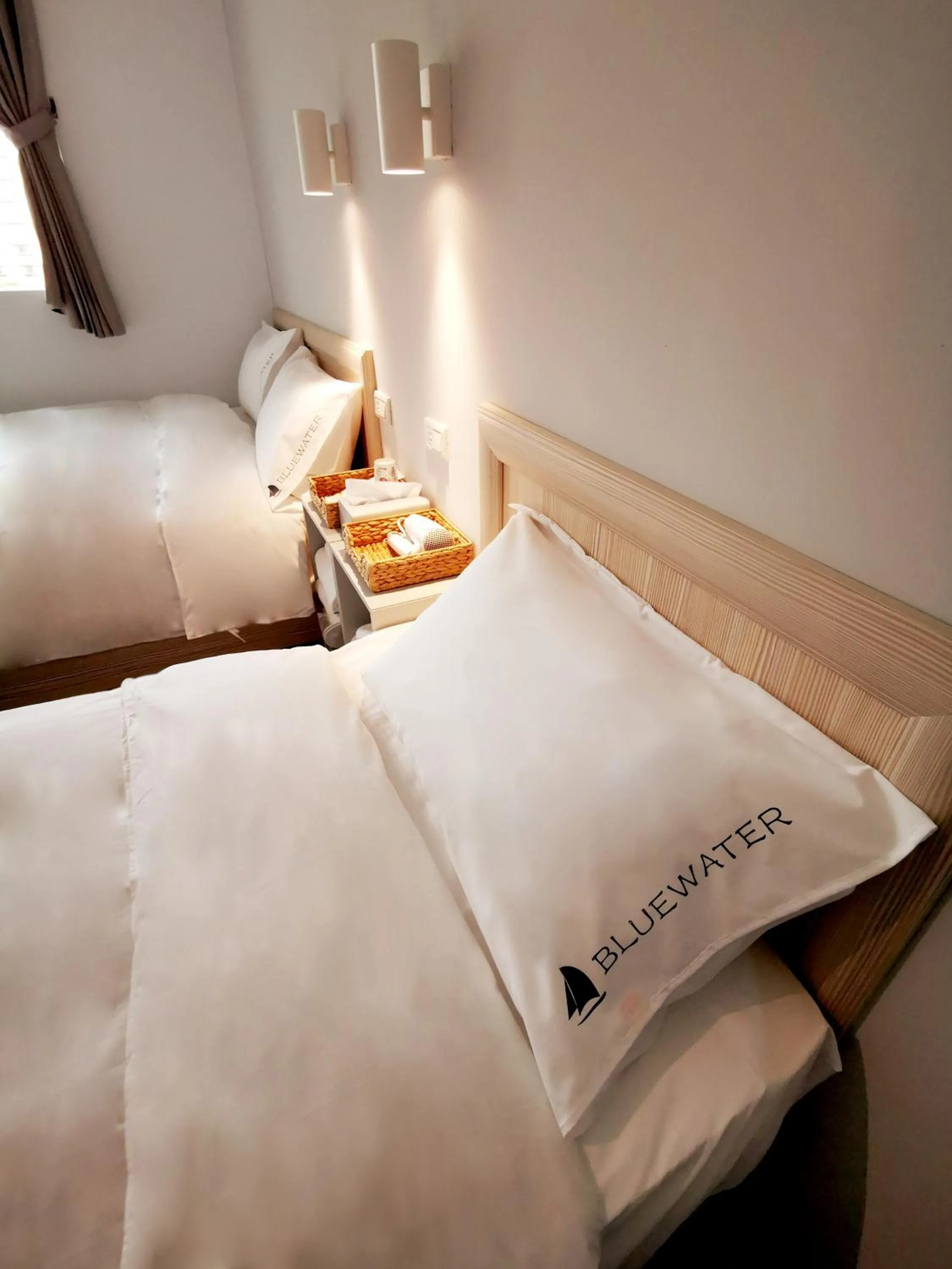 Bed in Bluewater Hotel Xpark Gloria Outlets Taoyuan Baseball Stadium