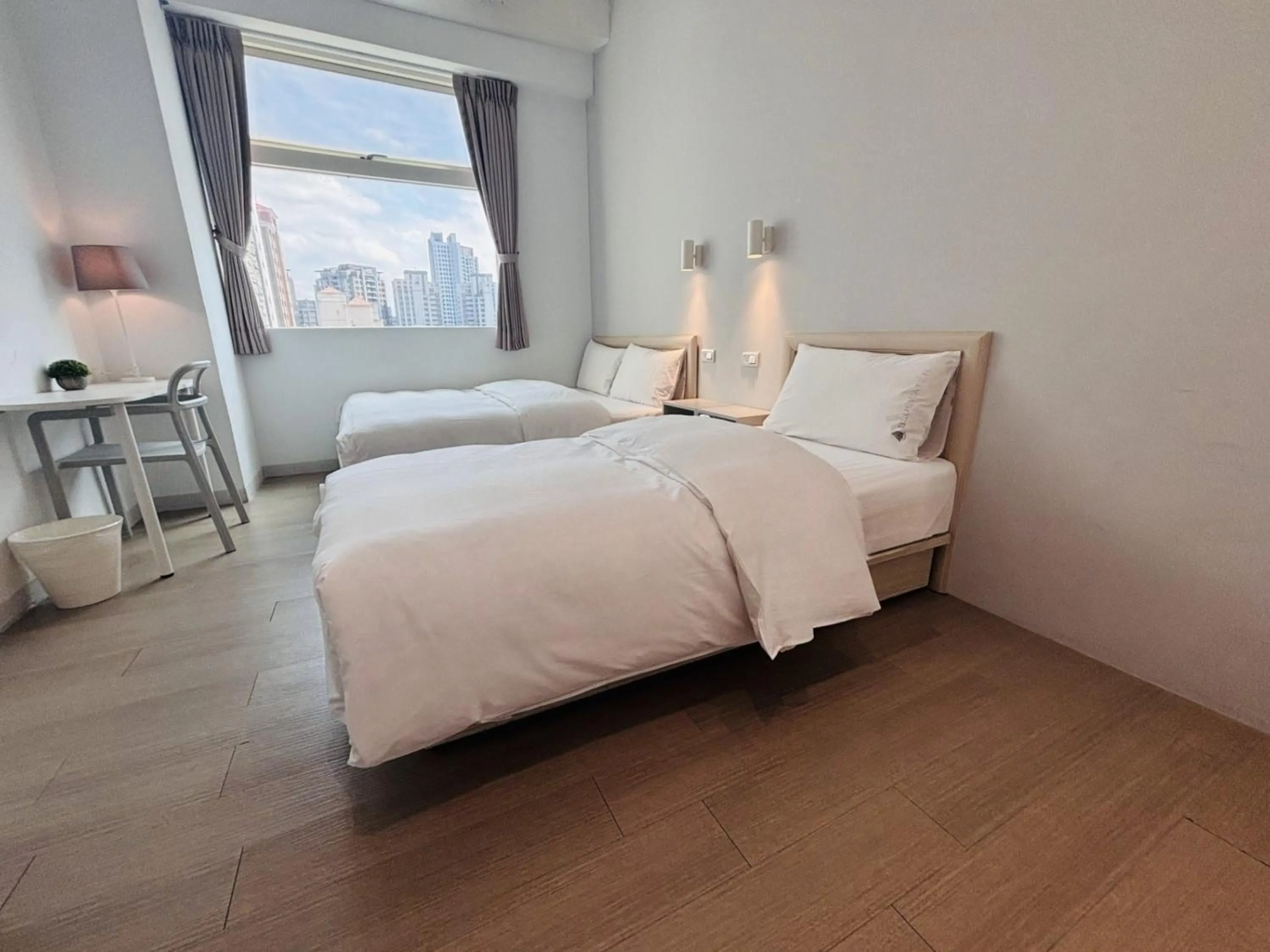 Bed in Bluewater Hotel Xpark Gloria Outlets Taoyuan Baseball Stadium