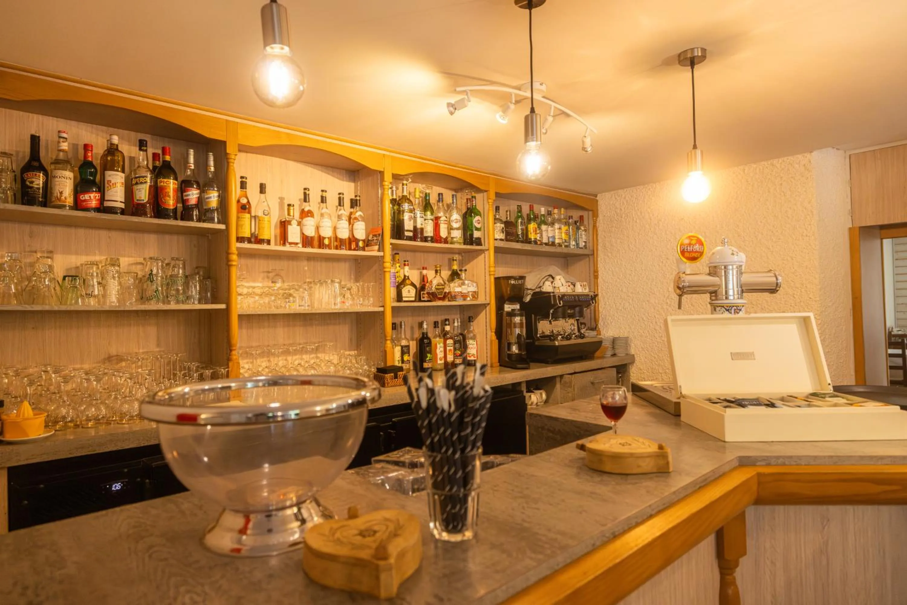 Lounge or bar in Hotel Restaurant des Thermes