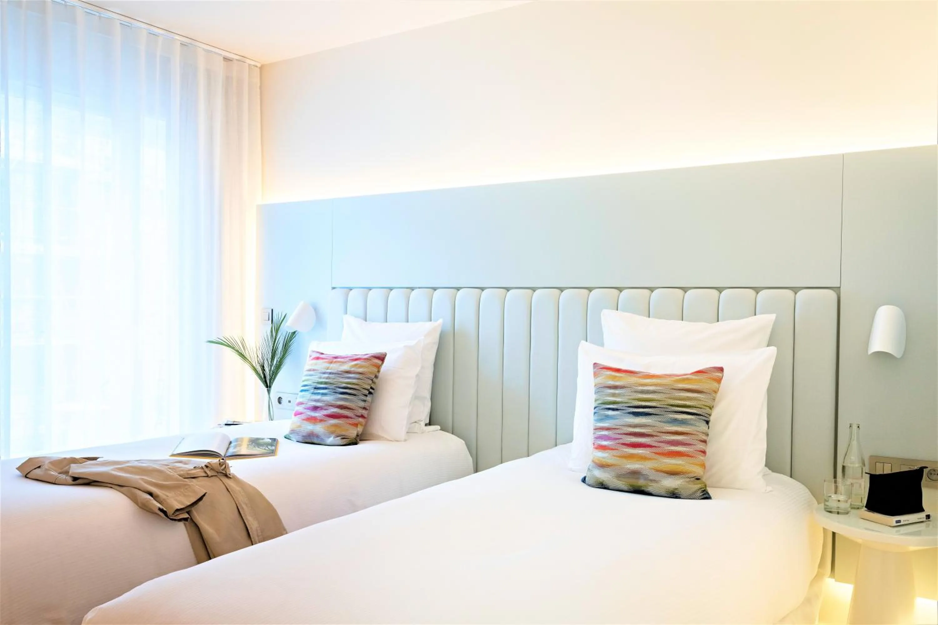 Bed in Croisette Beach Hotel Cannes - MGallery Collection