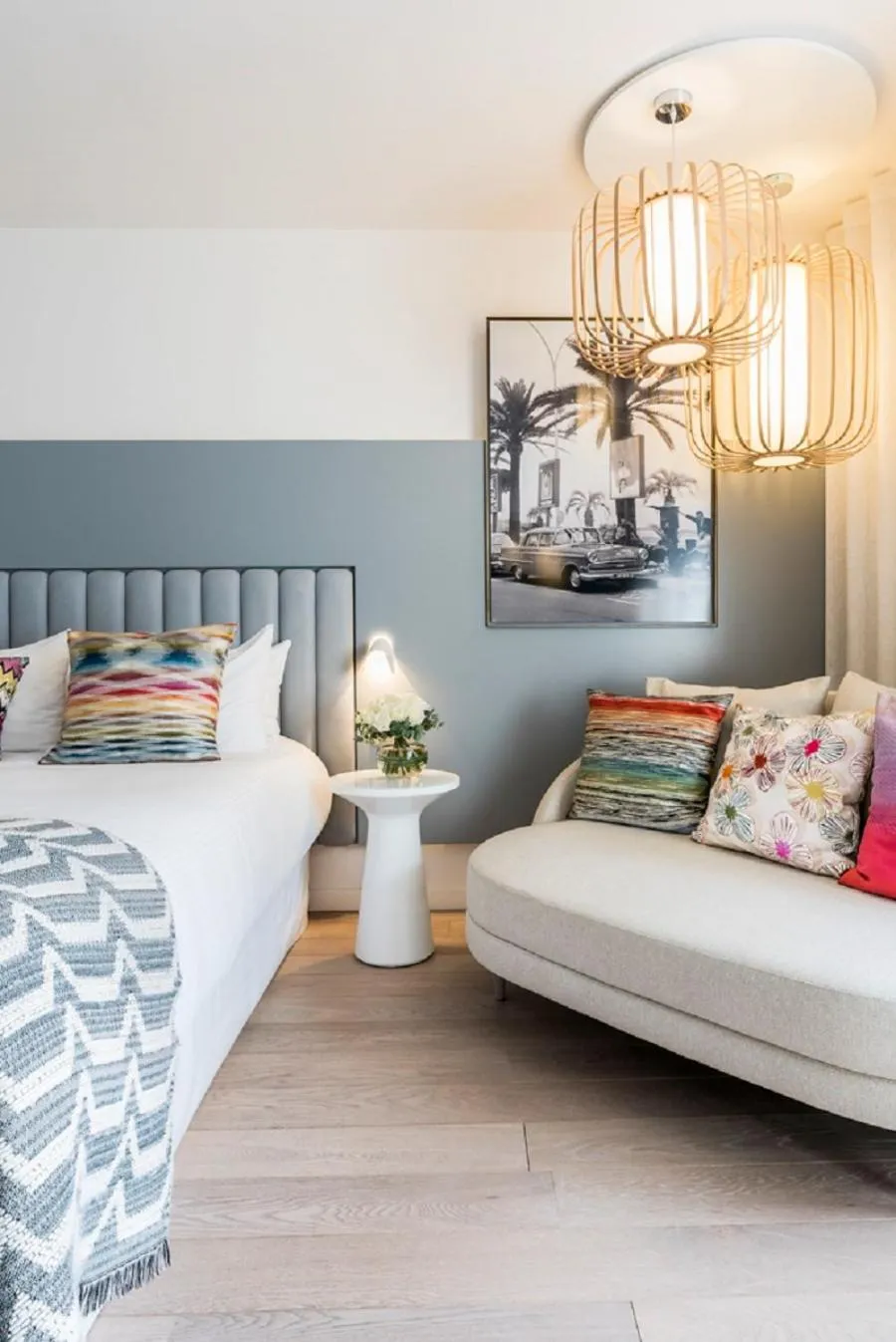 Bed in Croisette Beach Hotel Cannes - MGallery Collection