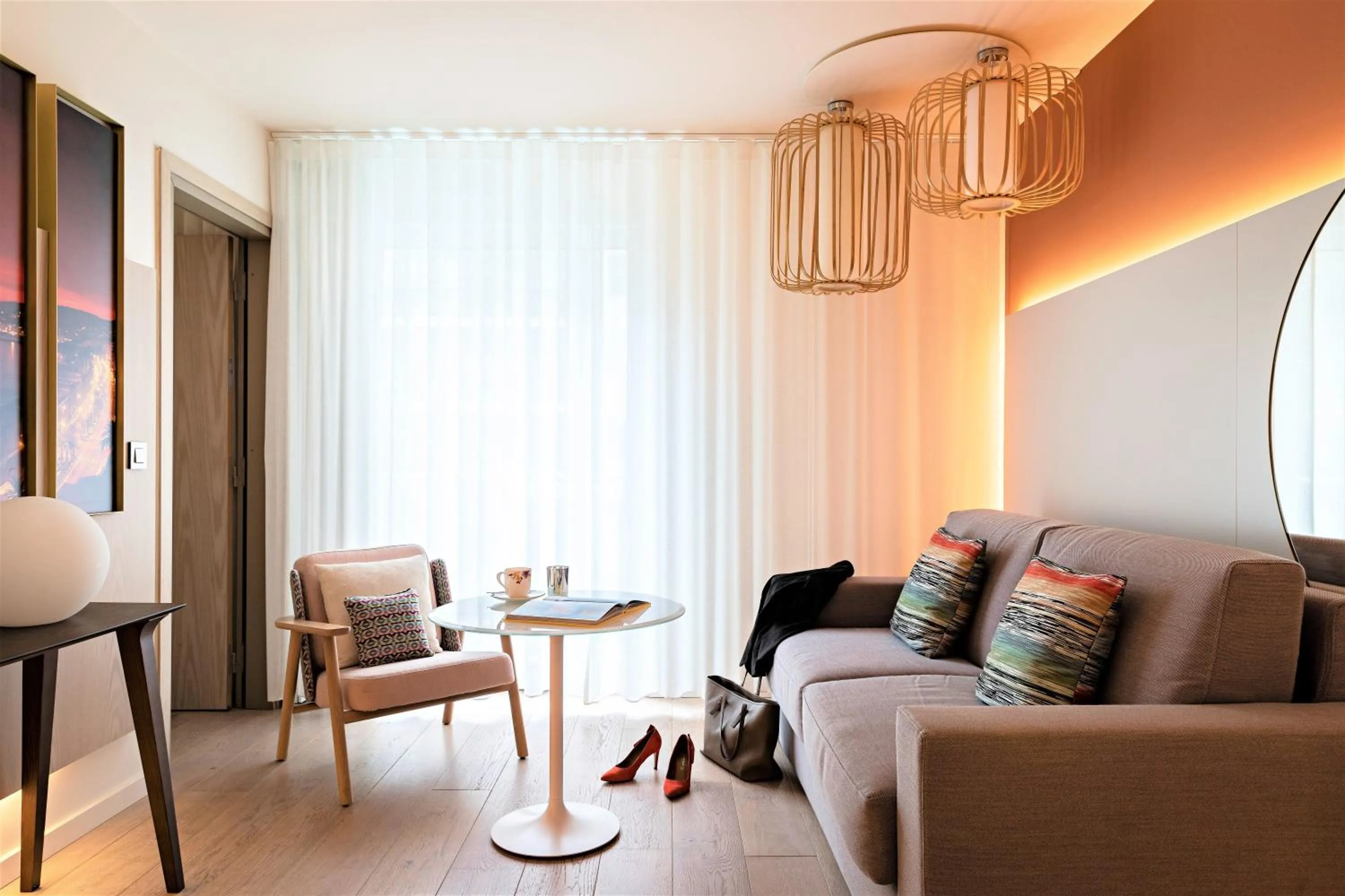 Living room in Croisette Beach Hotel Cannes - MGallery Collection