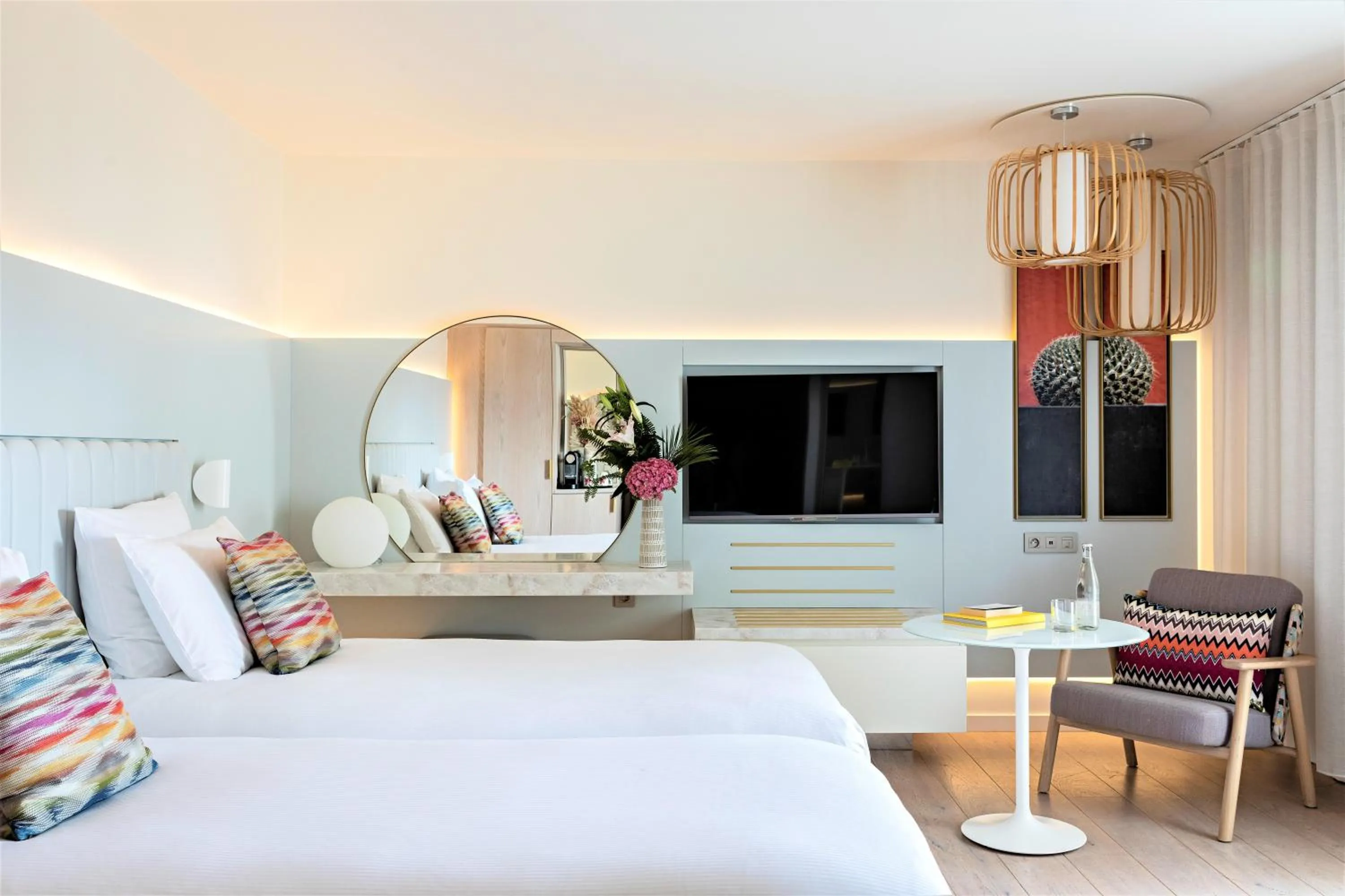 Bed in Croisette Beach Hotel Cannes - MGallery Collection