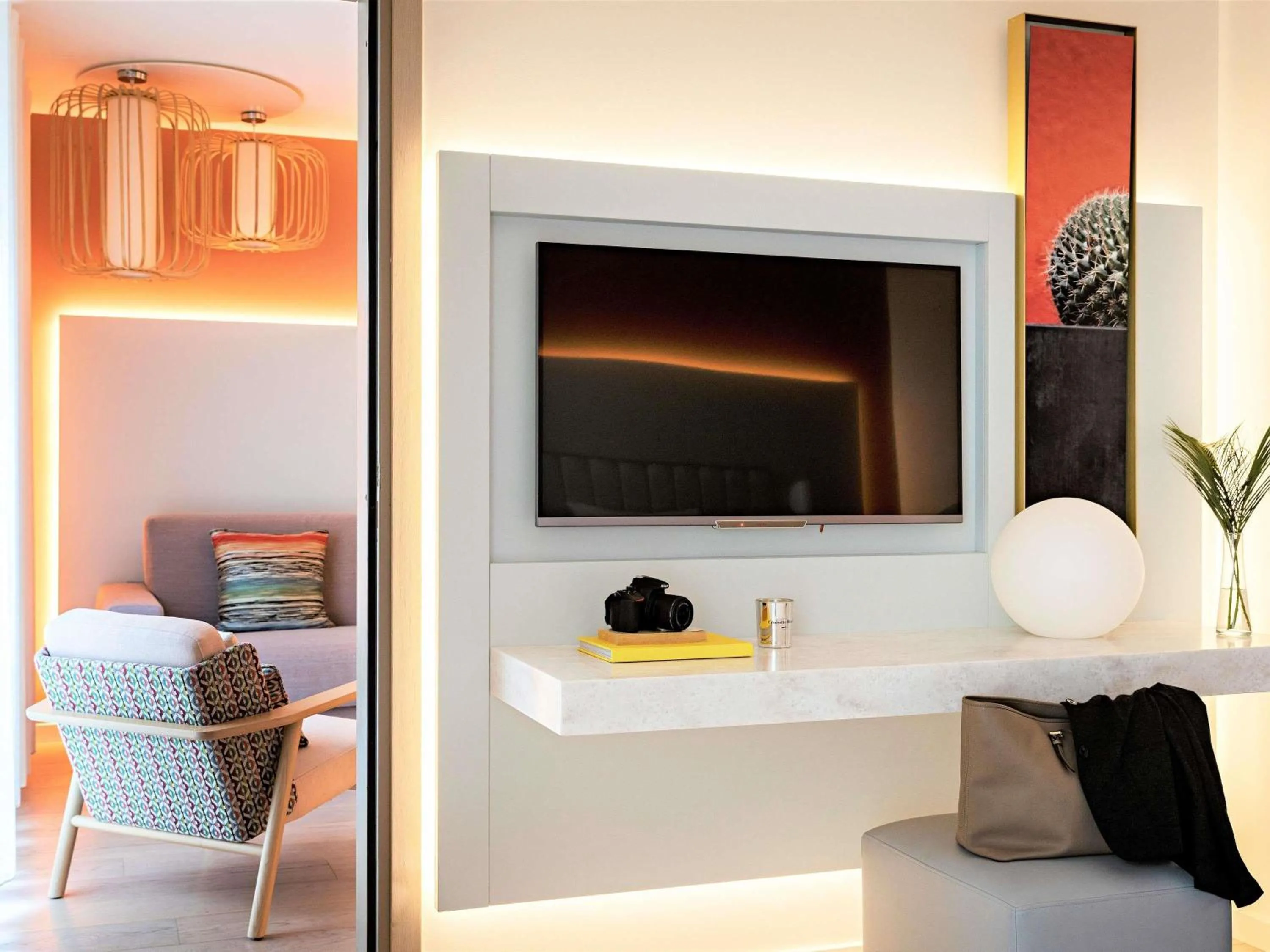 Bedroom in Croisette Beach Hotel Cannes - MGallery Collection