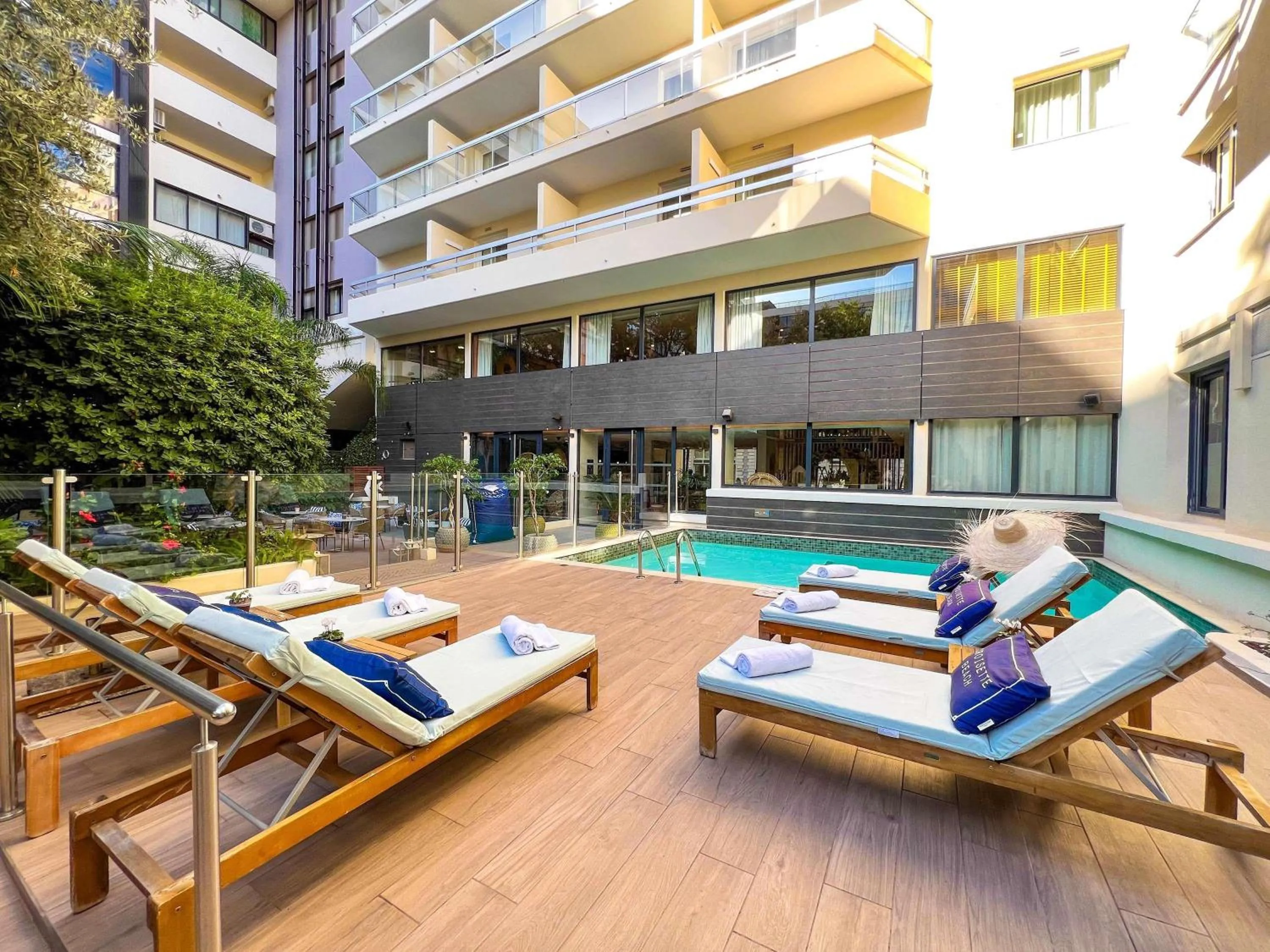 Pool view in Croisette Beach Hotel Cannes - MGallery Collection