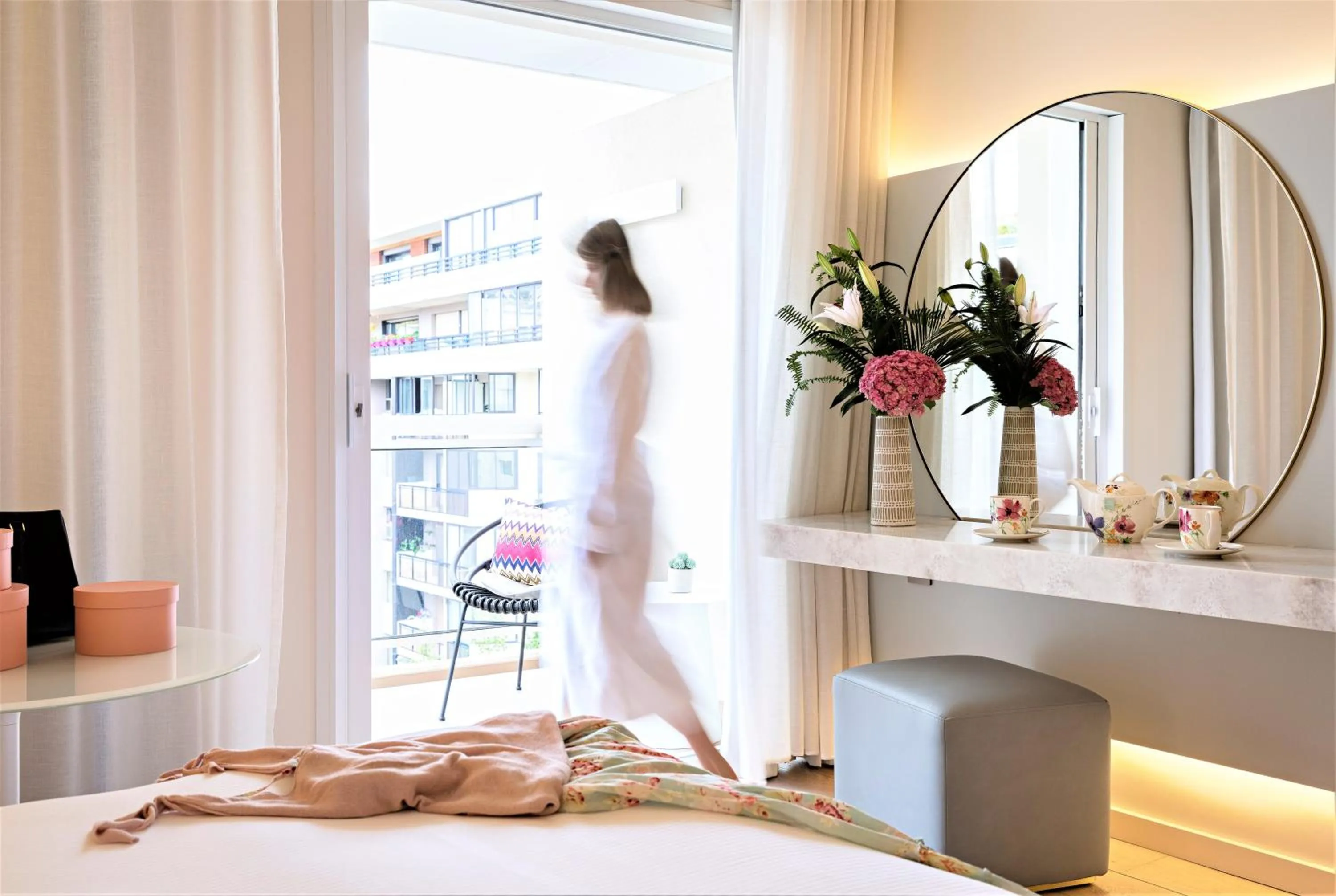 Bed in Croisette Beach Hotel Cannes - MGallery Collection