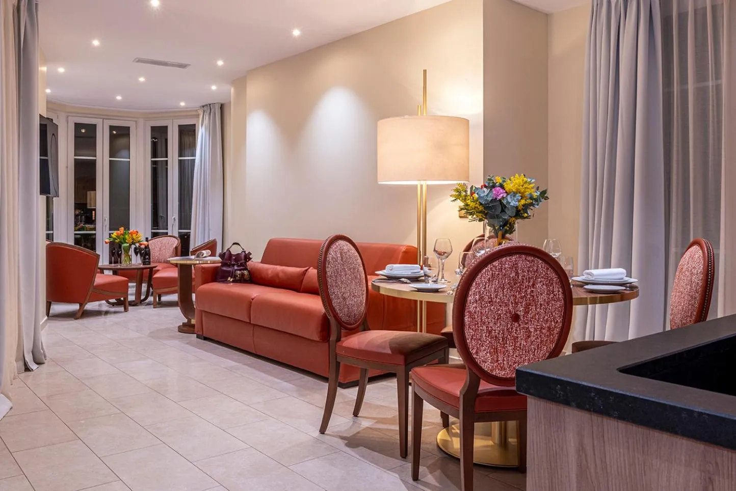 Living room in Résidence Aston la Scala