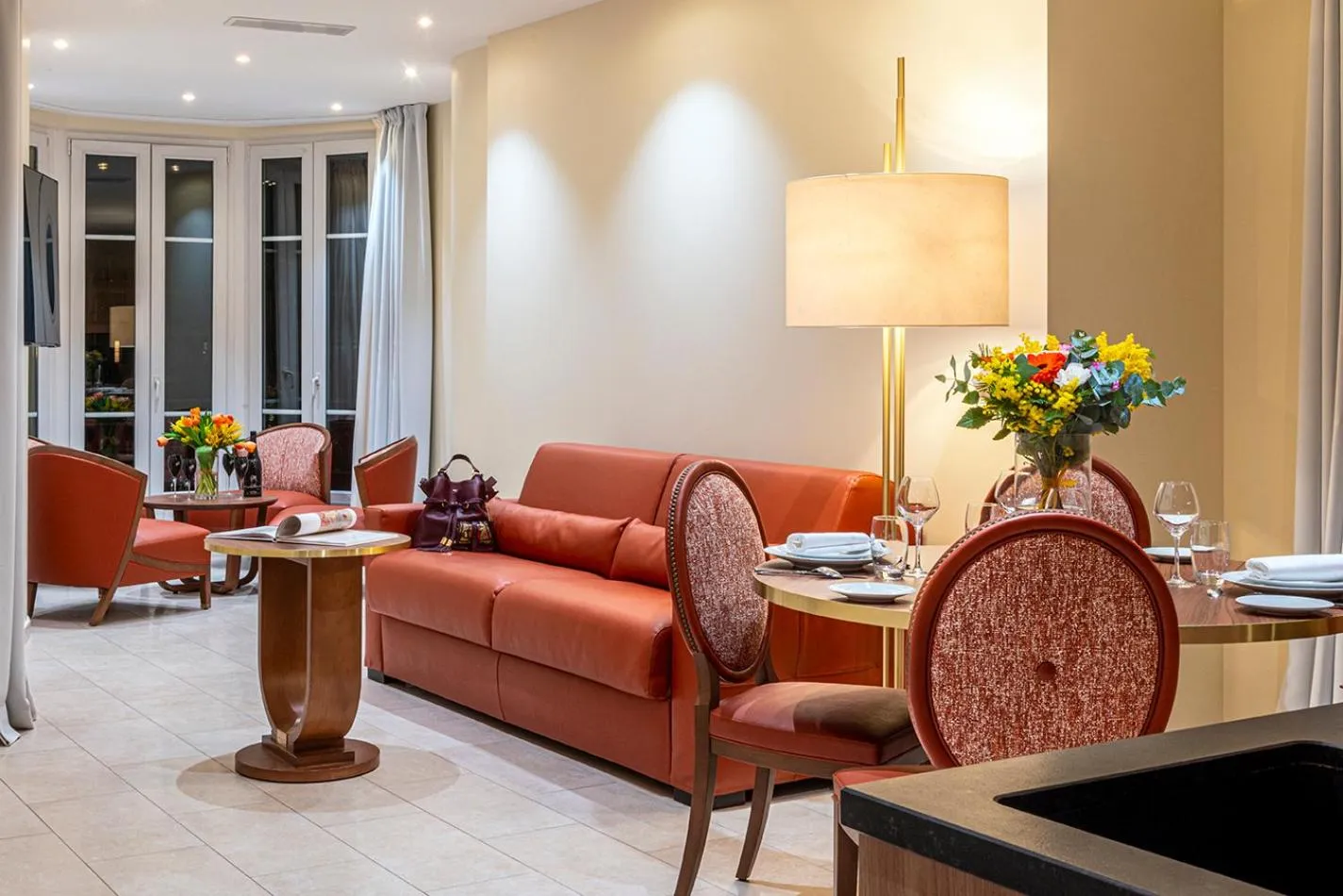 Living room in Résidence Aston la Scala