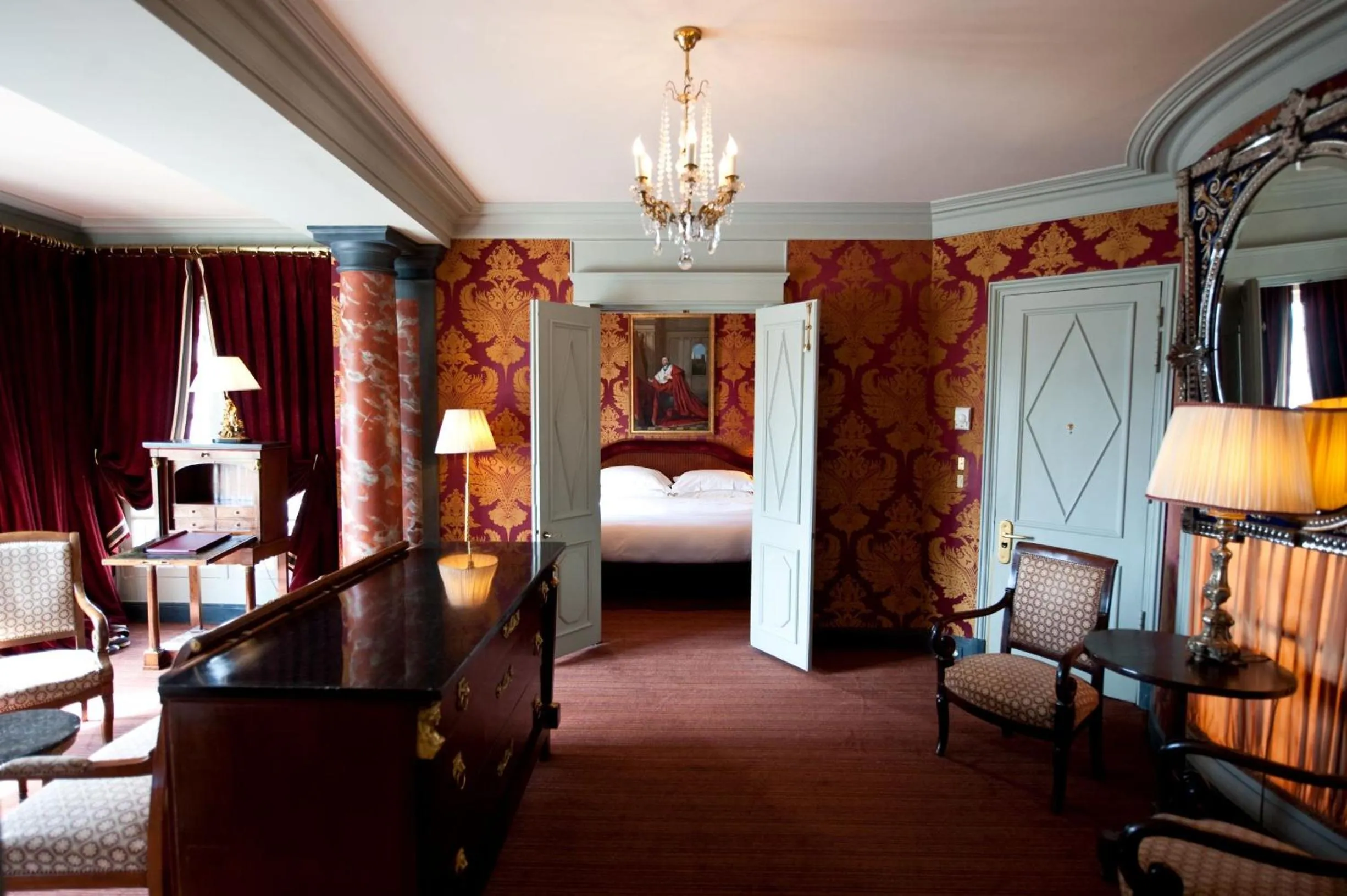 Living room, Bed in L'Hôtel