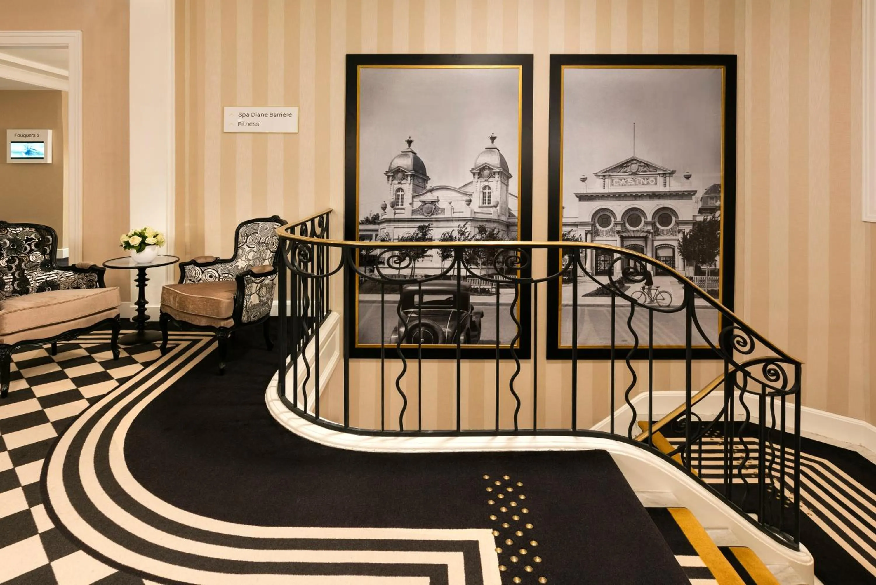 Decorative detail in Hôtel Barrière L'Hermitage