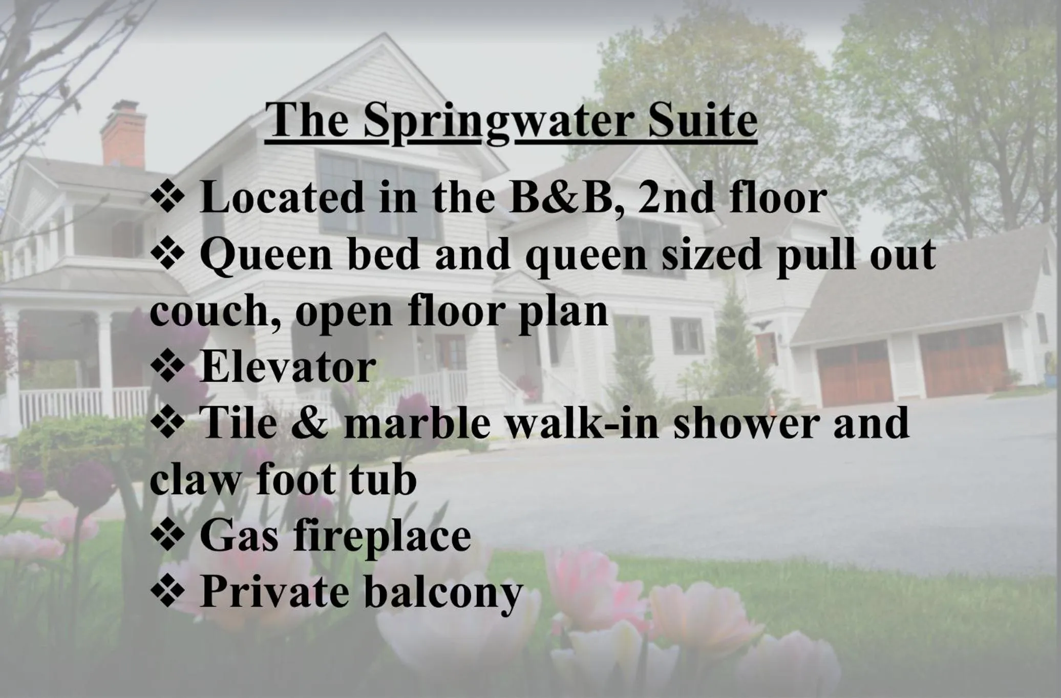 The Springwater Bed and Breakfast
