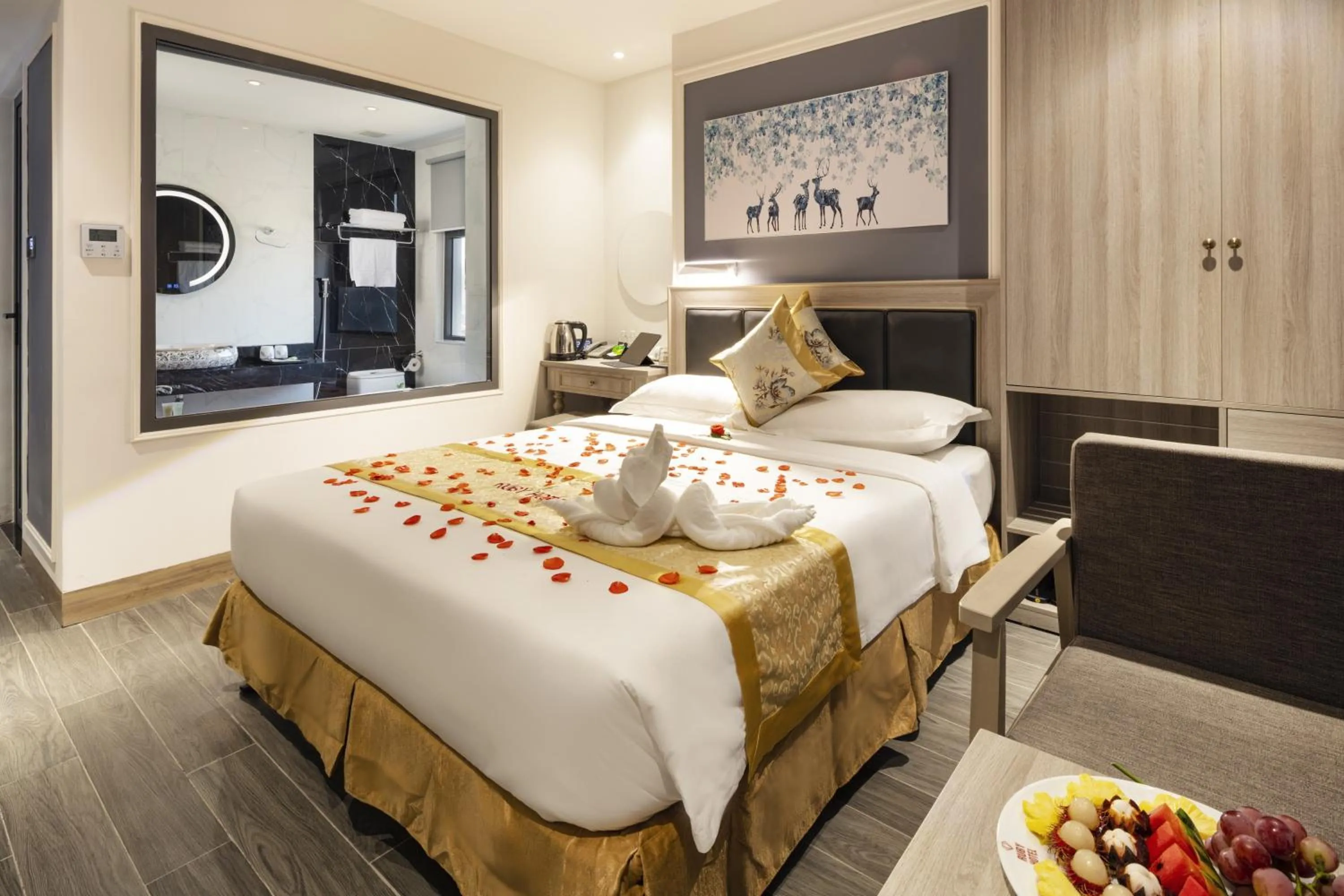 Bed in Ruby Luxury Hotel