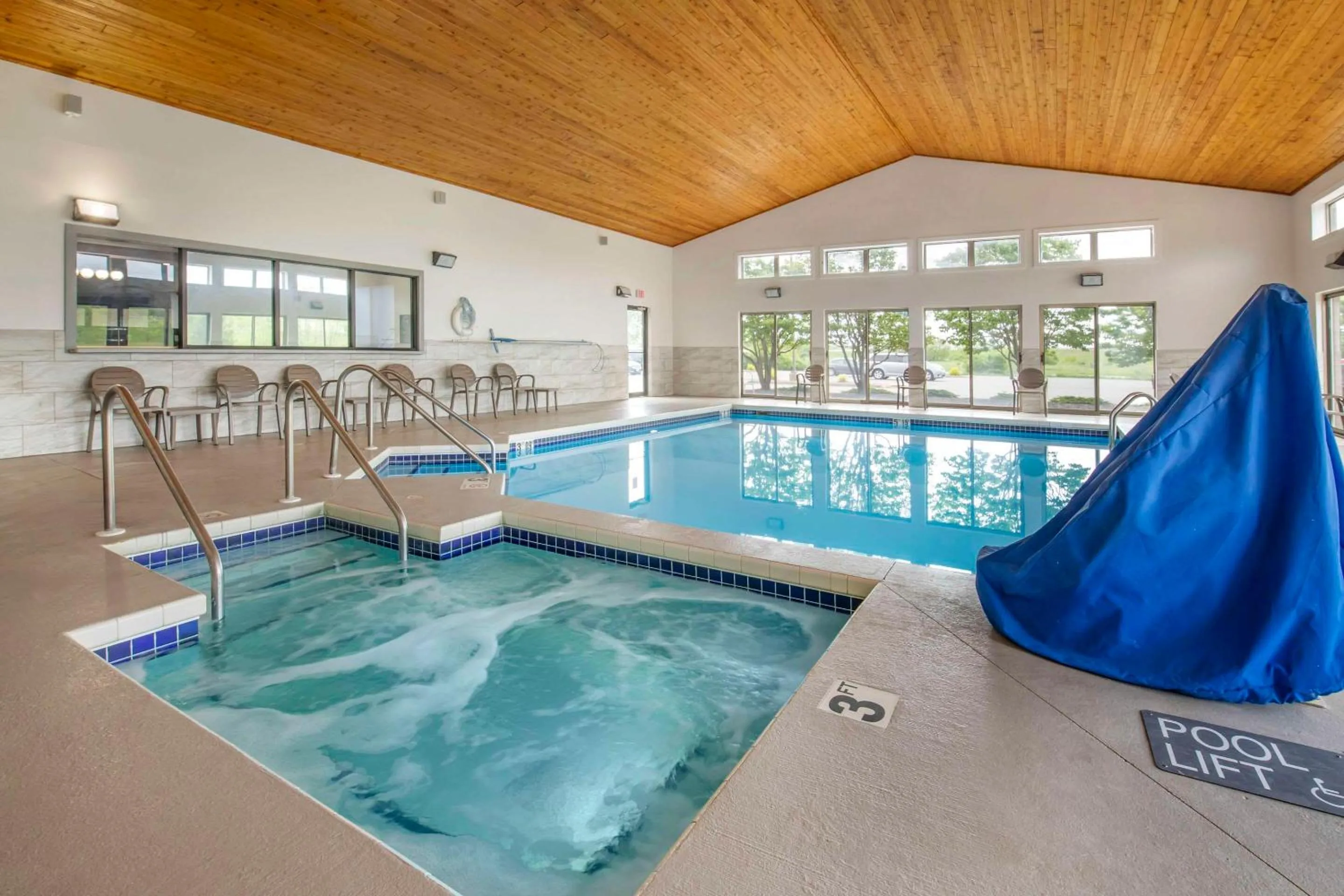 Swimming pool in AmericInn by Wyndham New Lisbon