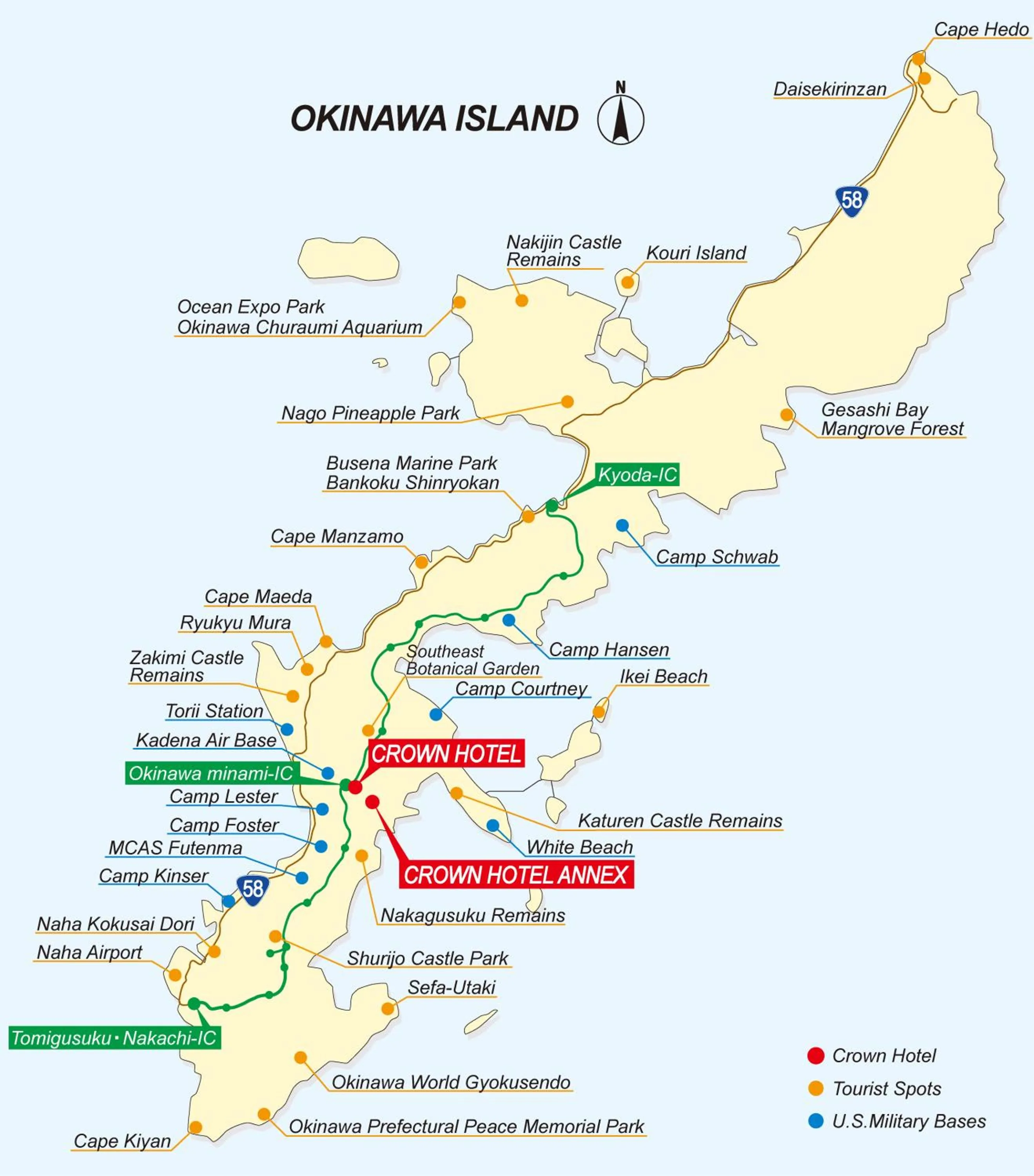 Nearby landmark in Crown Hotel Okinawa Annex