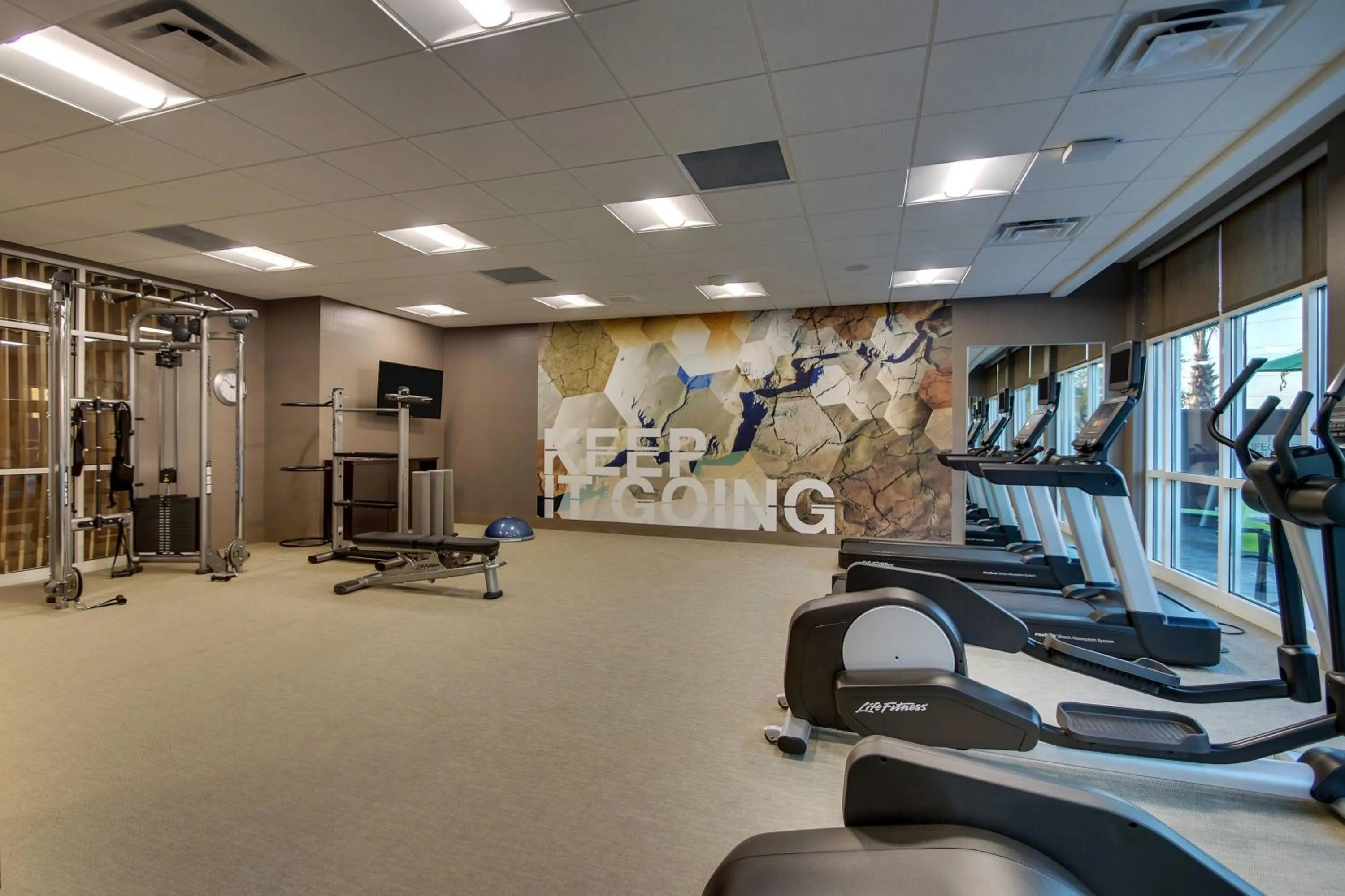 Fitness centre/facilities in SpringHill Suites by Marriott Gulfport I-10
