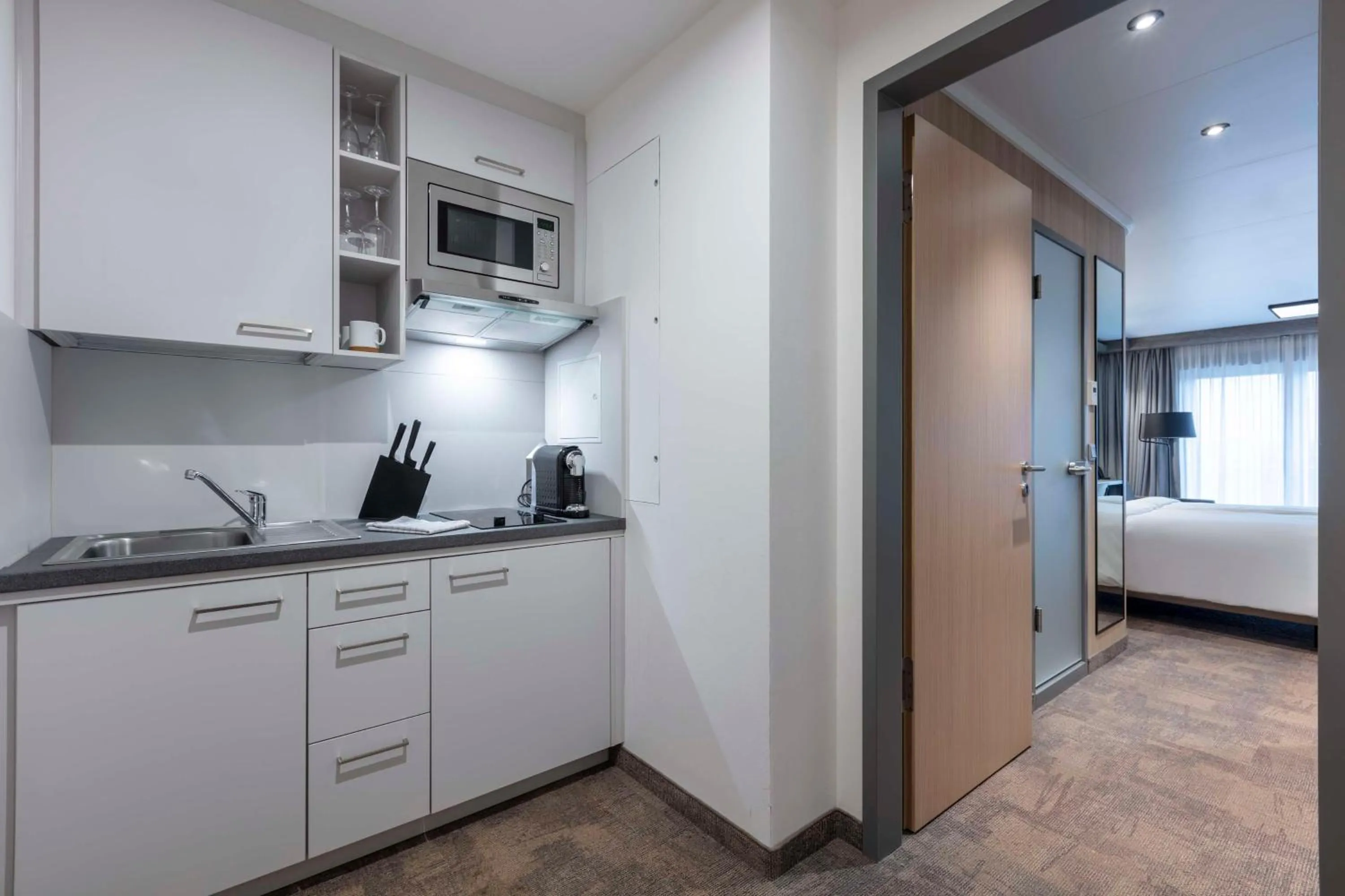 Kitchen or kitchenette in Park Inn By Radisson Wismar