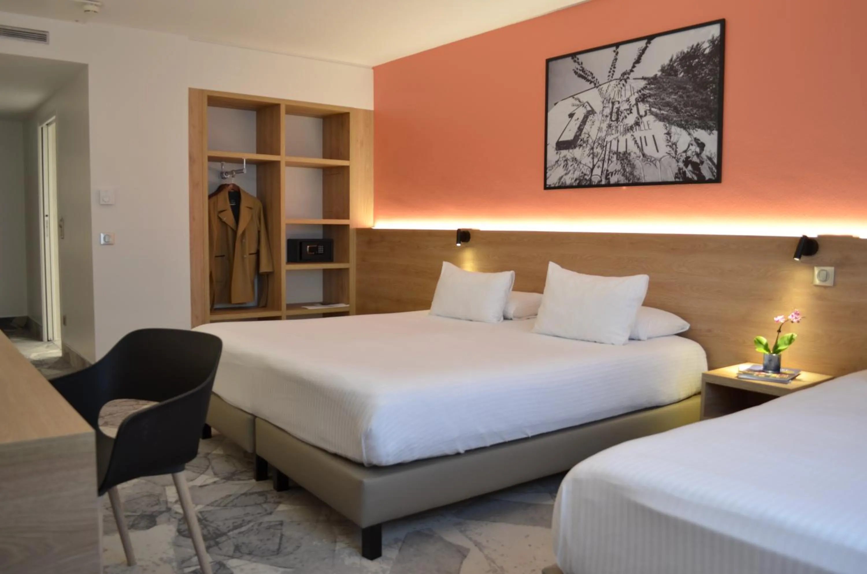 Bed in Hotel des Congrès