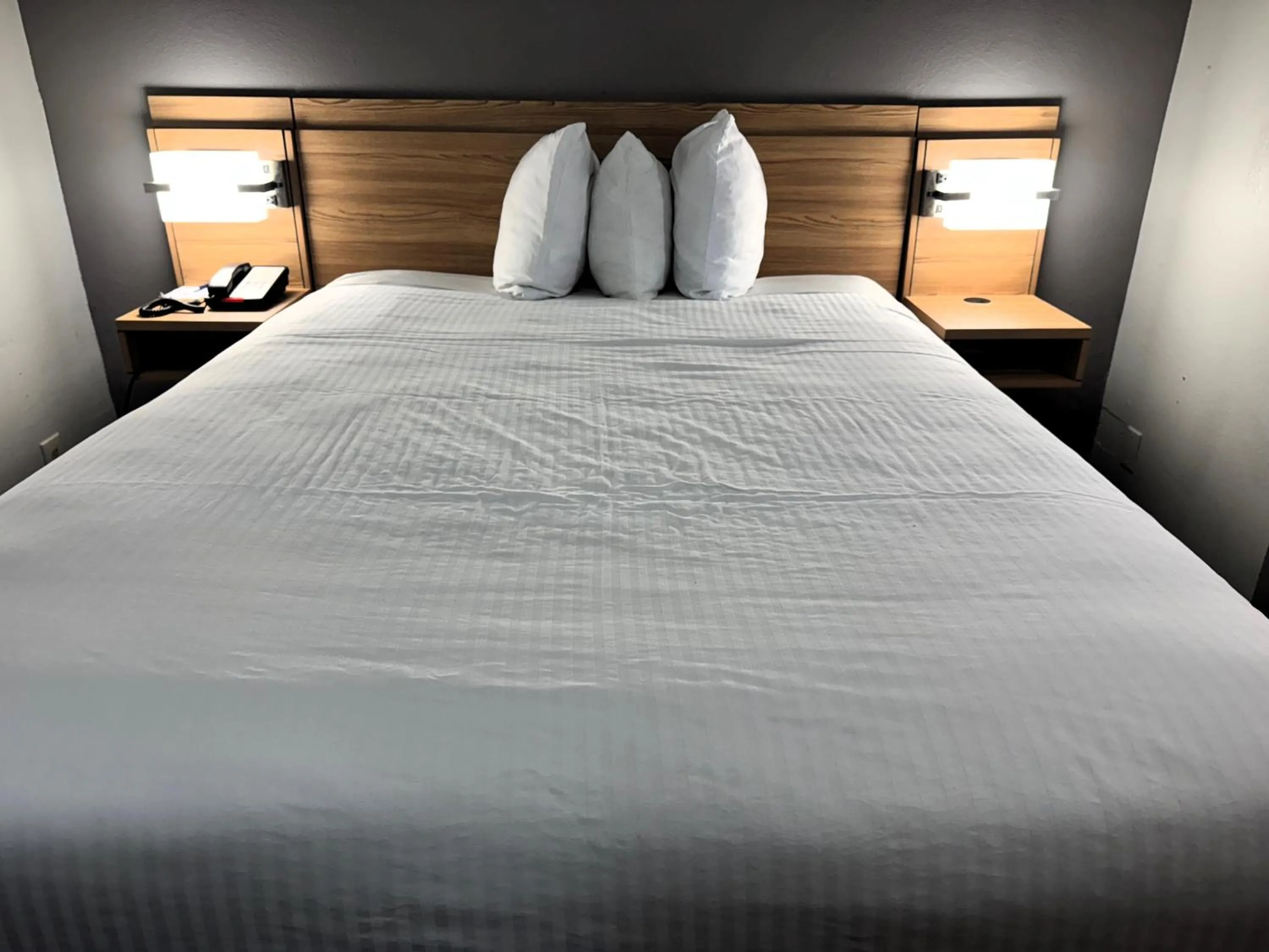 Bed in Microtel Inn & Suites by Wyndham Tuscaloosa East