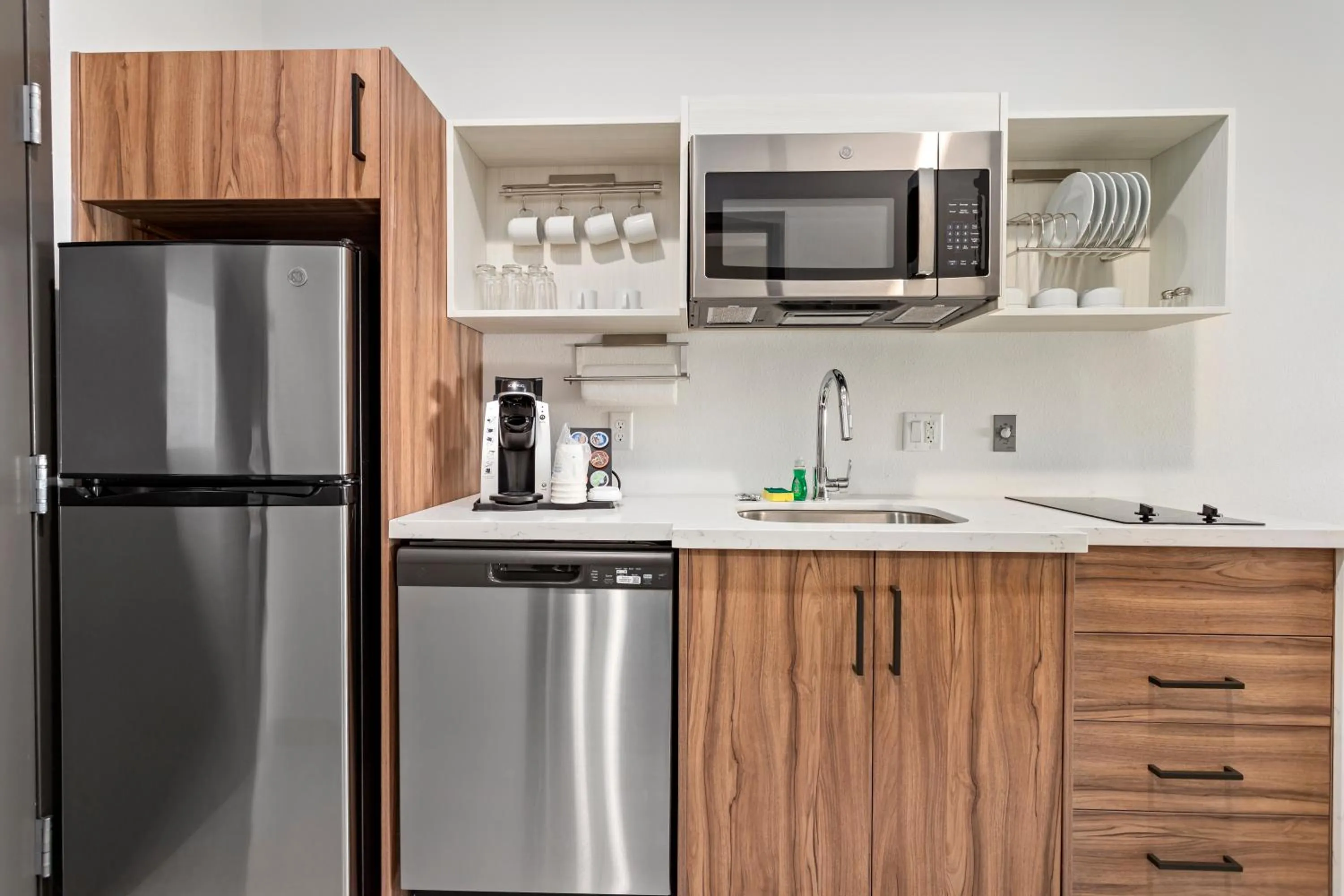 kitchen in Hawthorn Extended Stay by Wyndham Port Arthur