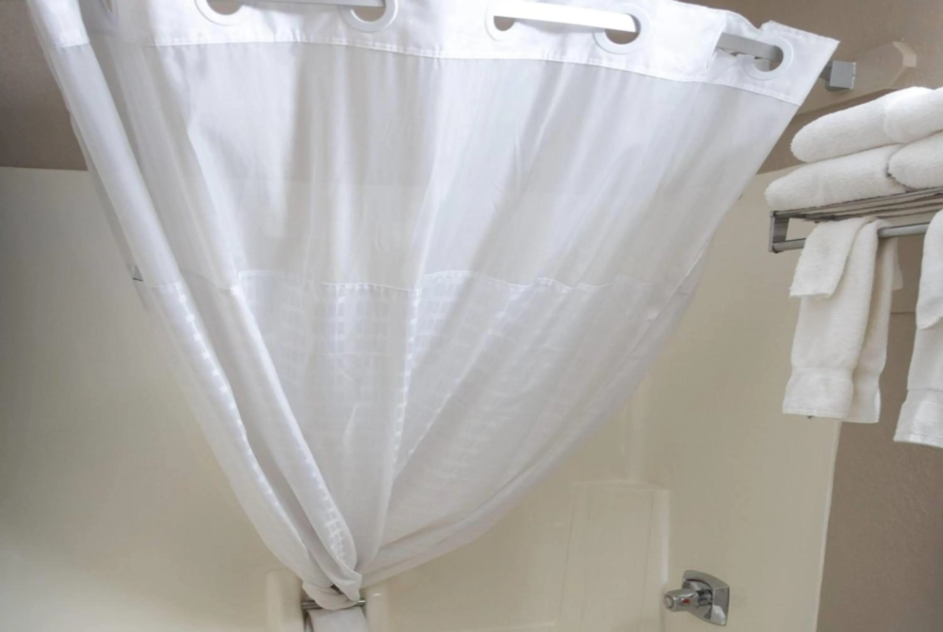 Bathroom in Super 8 by Wyndham Miles City