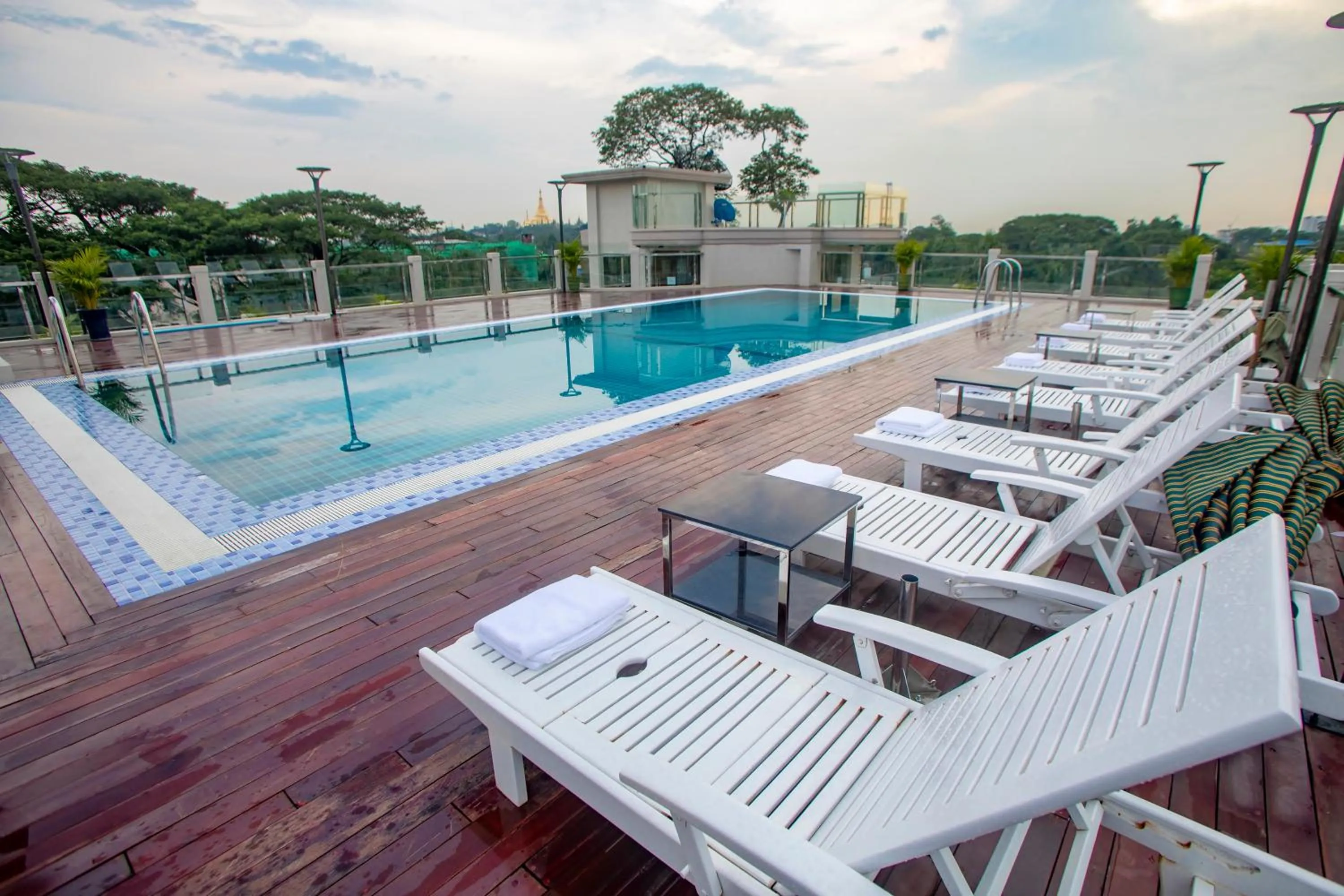 Swimming pool in Prestige Residences at Golden Valley by Grand United Hospitality