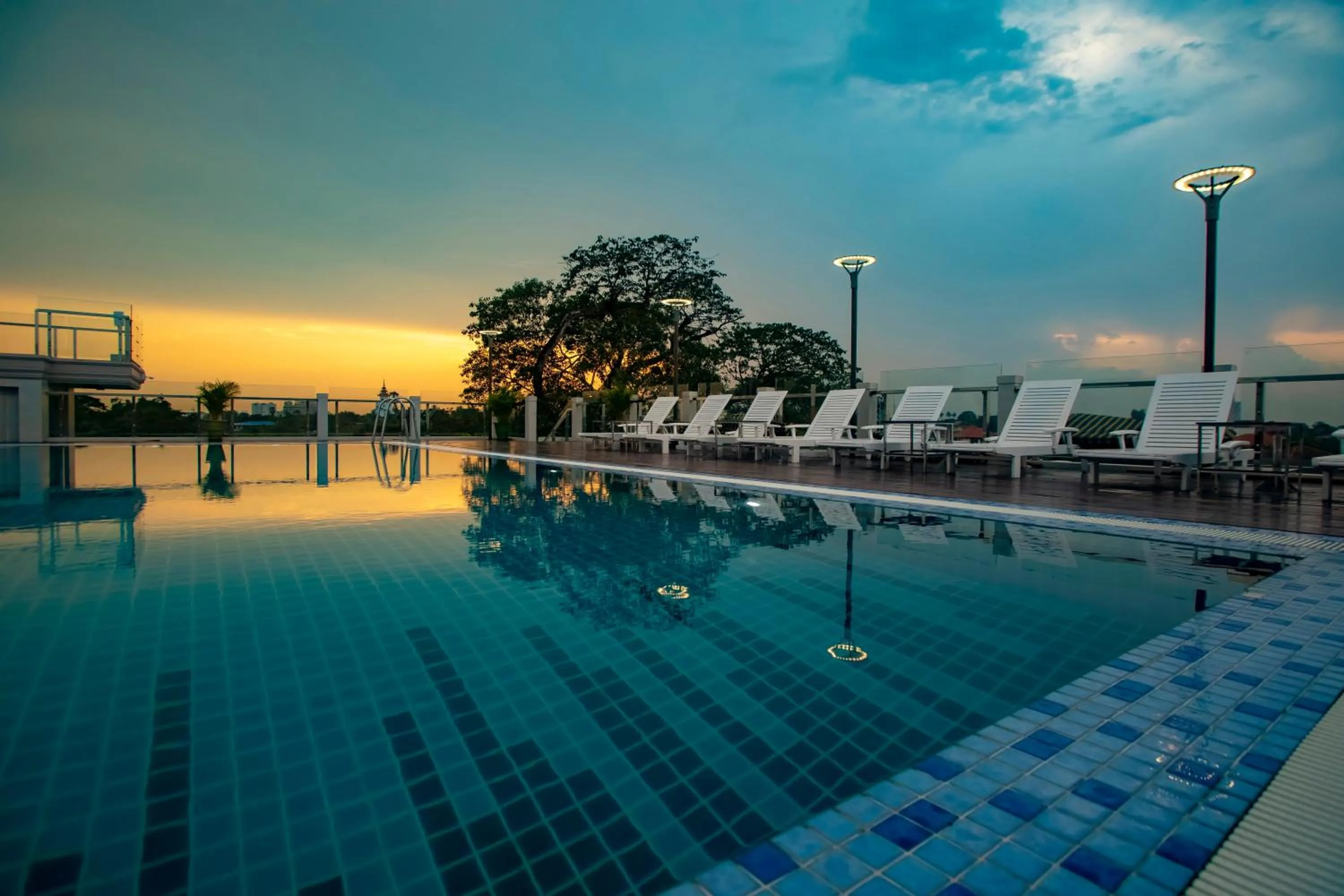 Swimming pool in Prestige Residences at Golden Valley by Grand United Hospitality