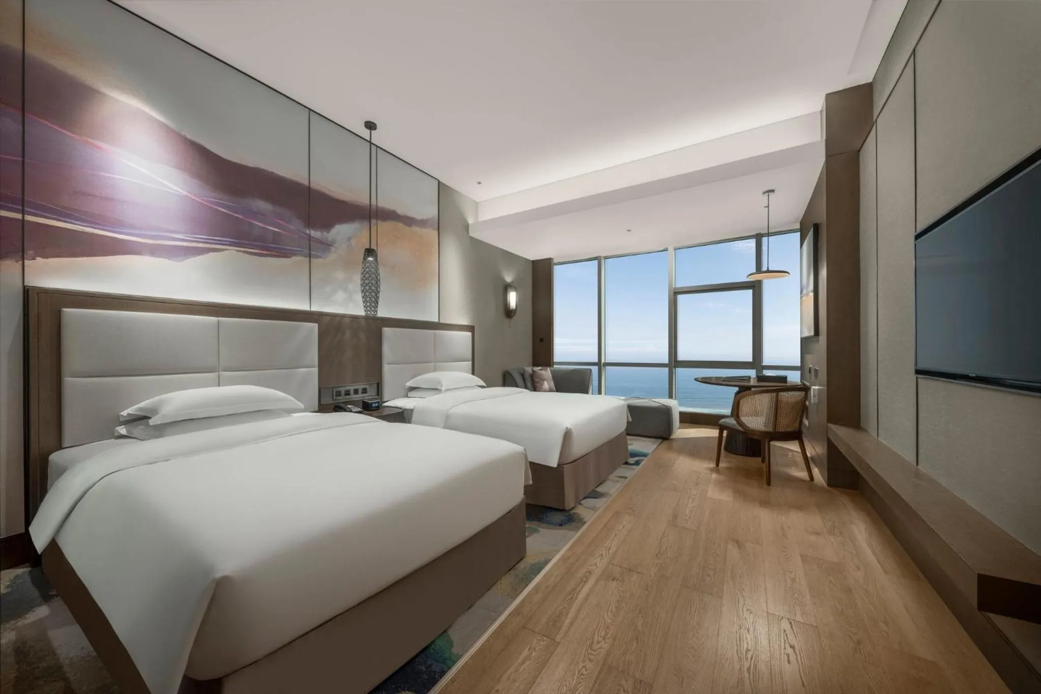 Photo of the whole room, Bed in Crowne Plaza Beihai Silver Beach by IHG