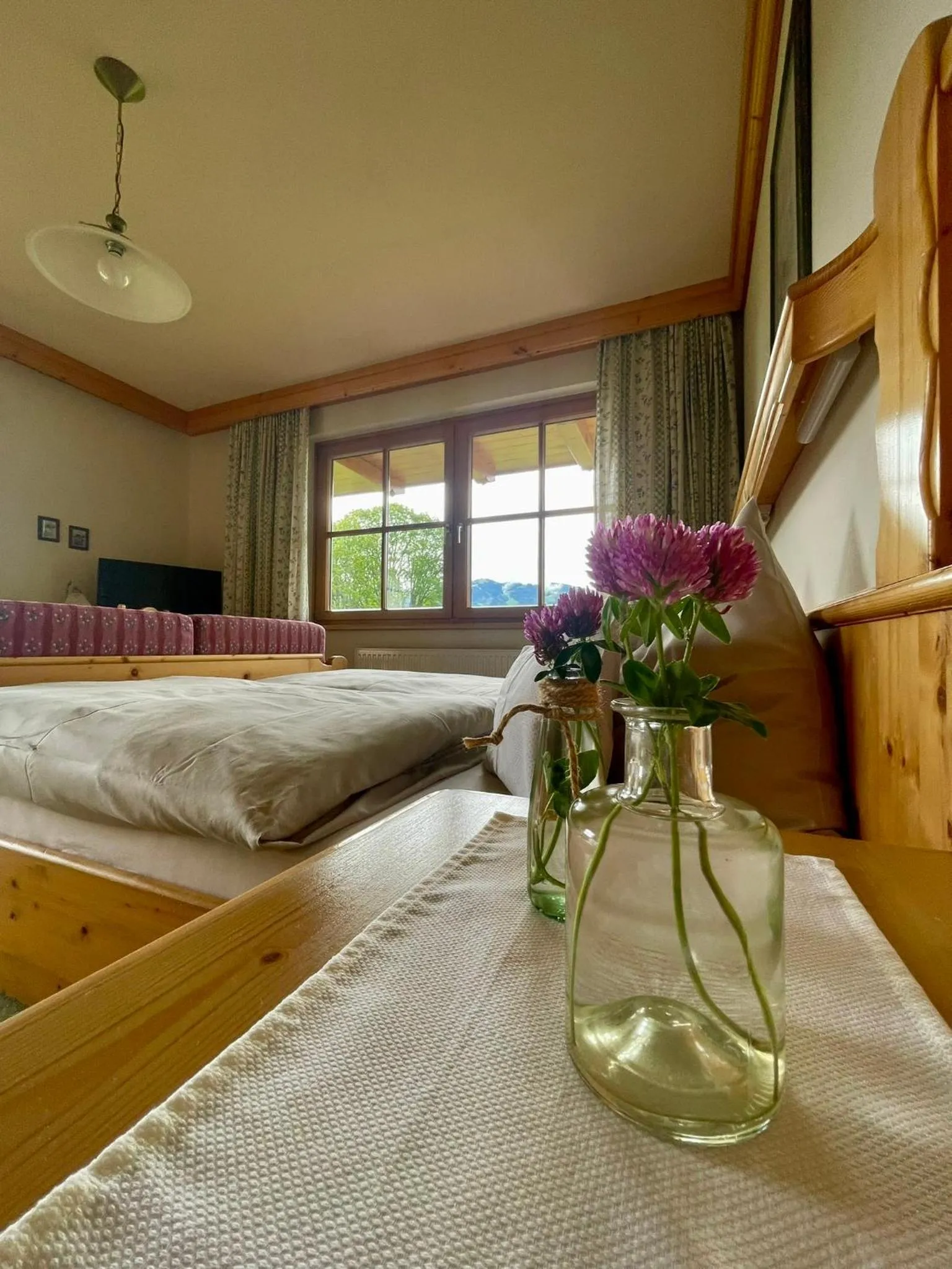 Bed in Pension Möslehnerhof