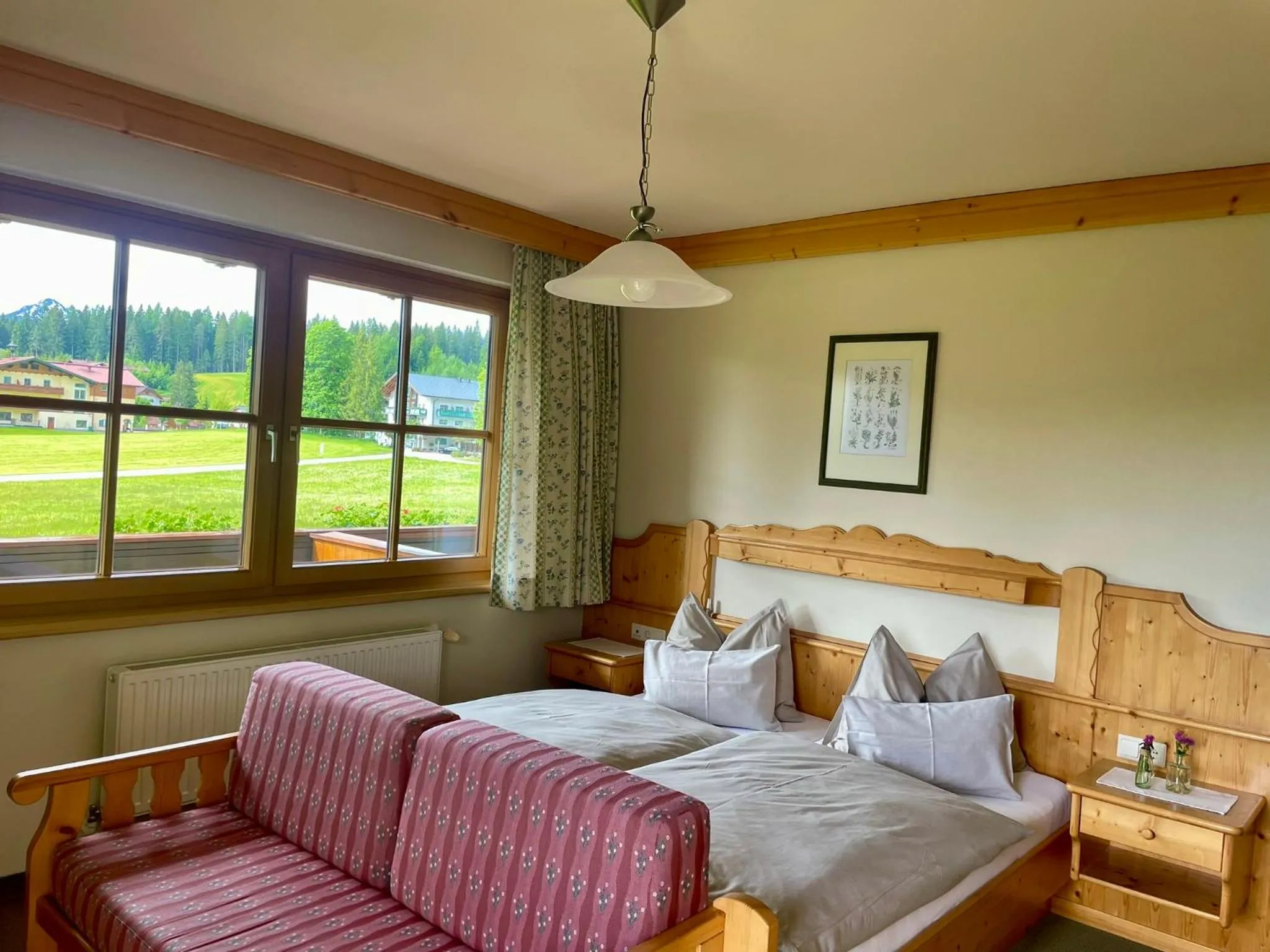 Bed in Pension Möslehnerhof