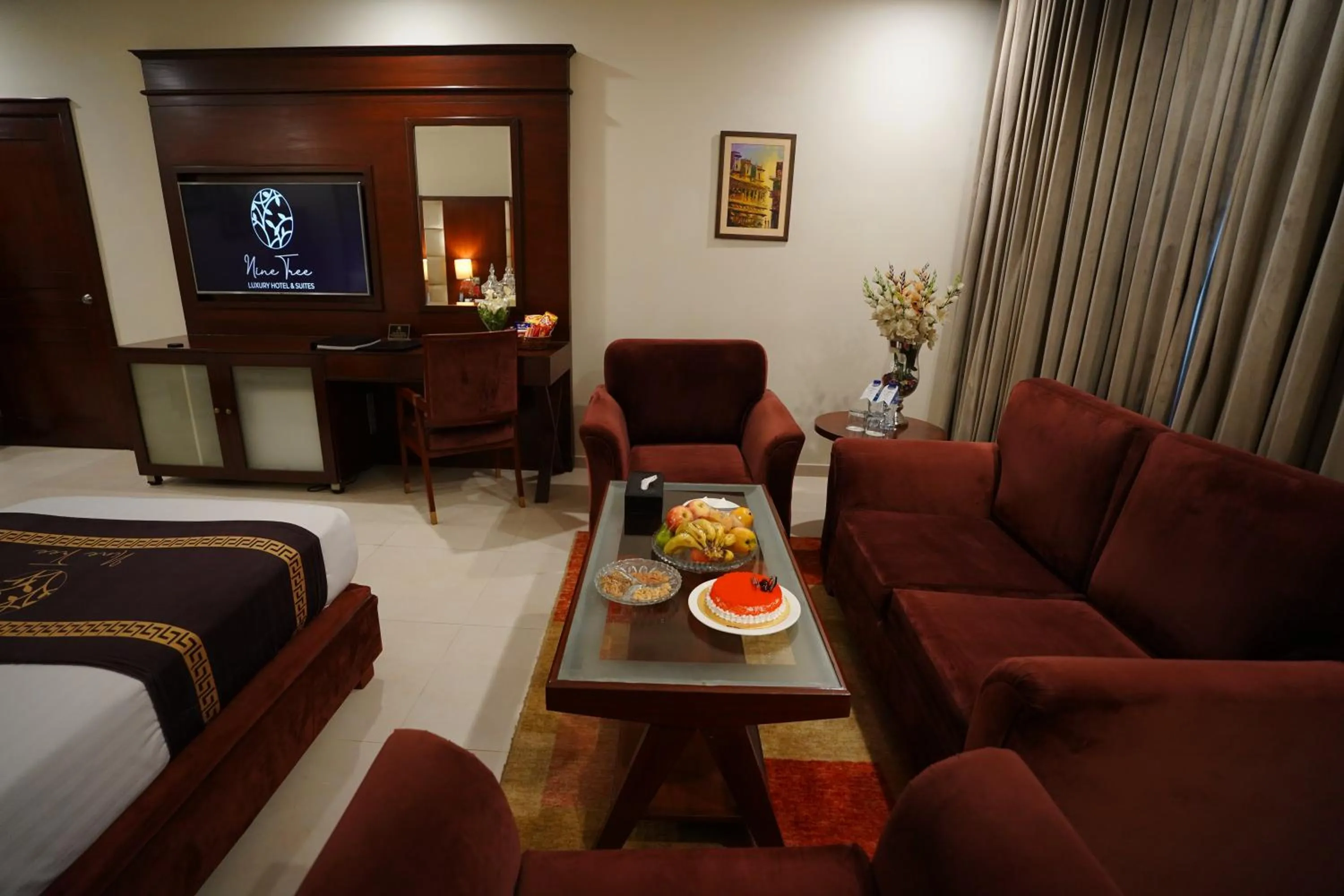 Seating area in Nine Tree Luxury Hotel & Suites Lahore