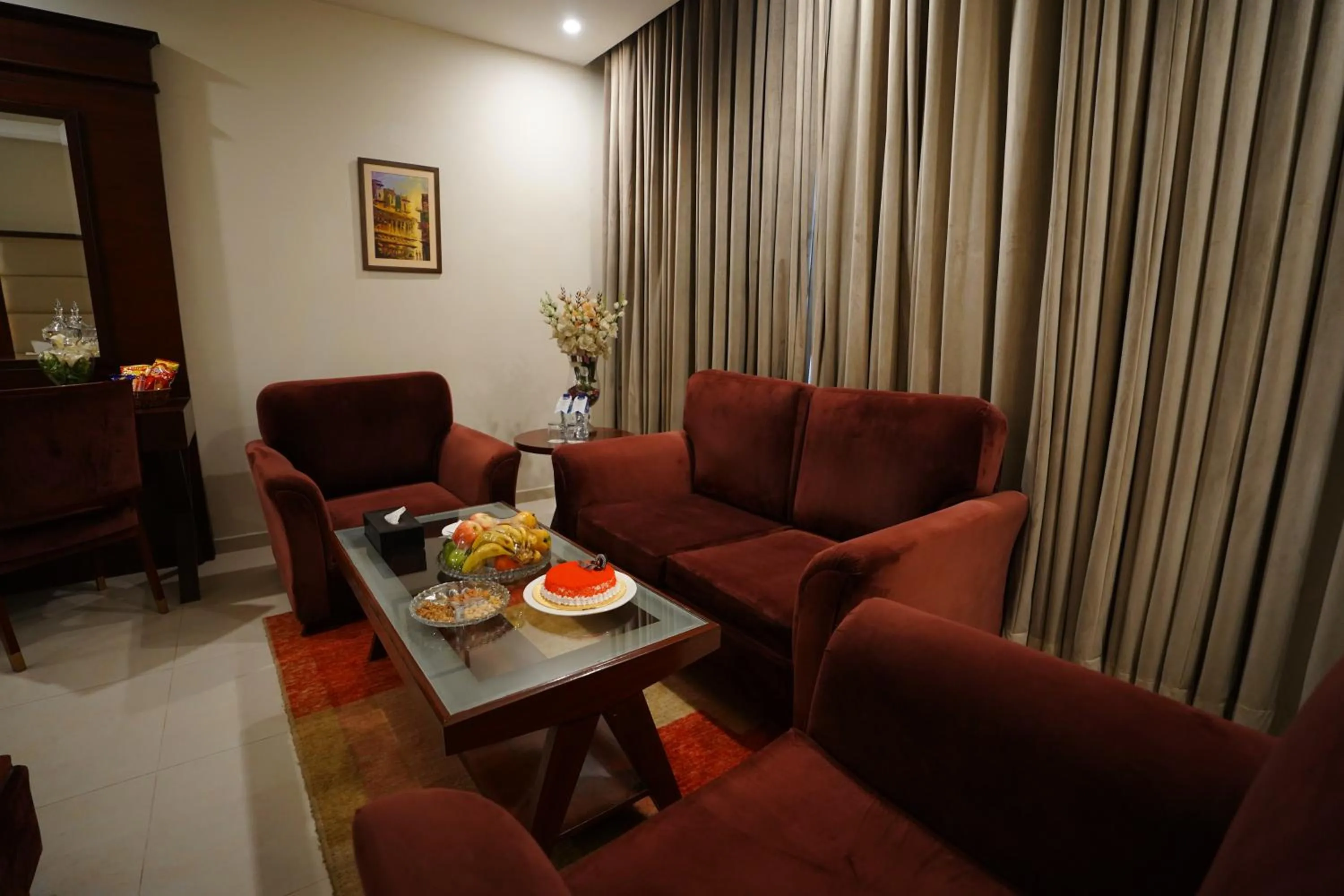 Seating area in Nine Tree Luxury Hotel & Suites Lahore